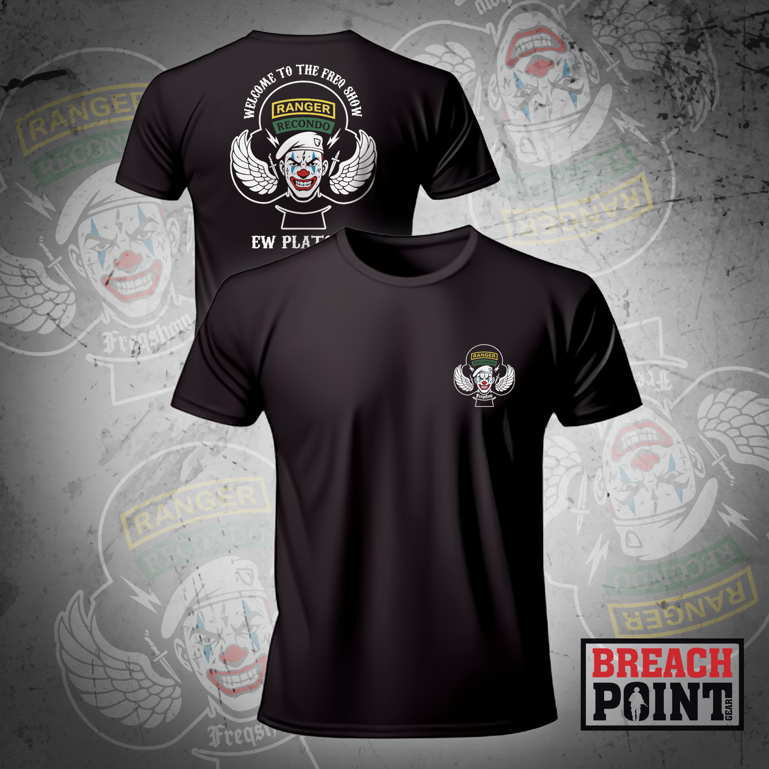 "FREQ SHOW" Cyber Platoon/MPC/2-327th Infantry Regiment - T-Shirt (1)