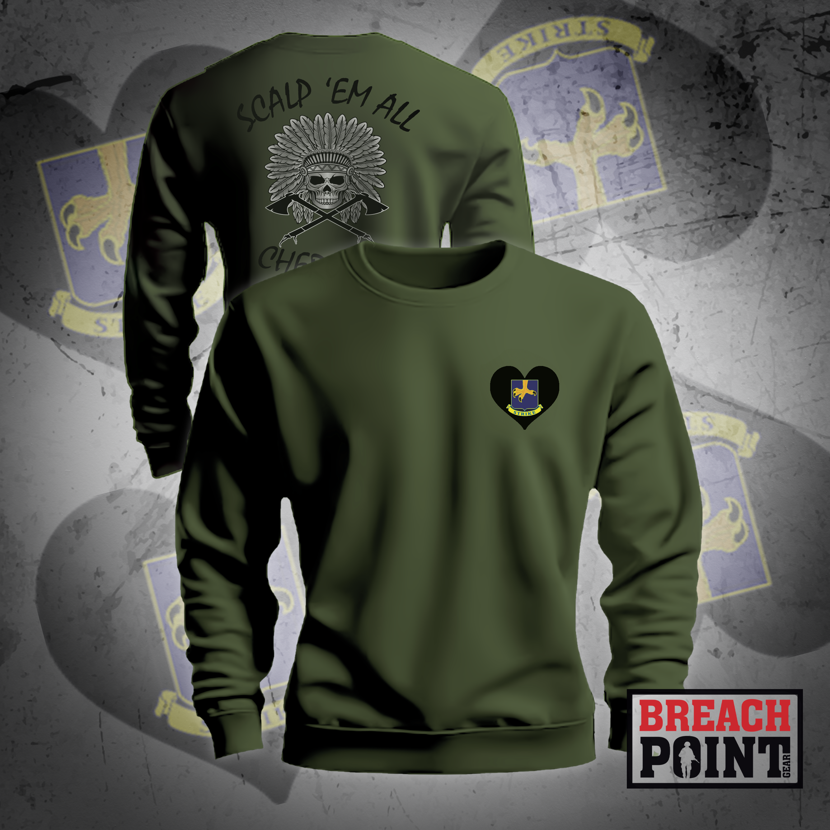 "CHEROKEE" C/1-26th Infantry Regiment - Sweatshirt