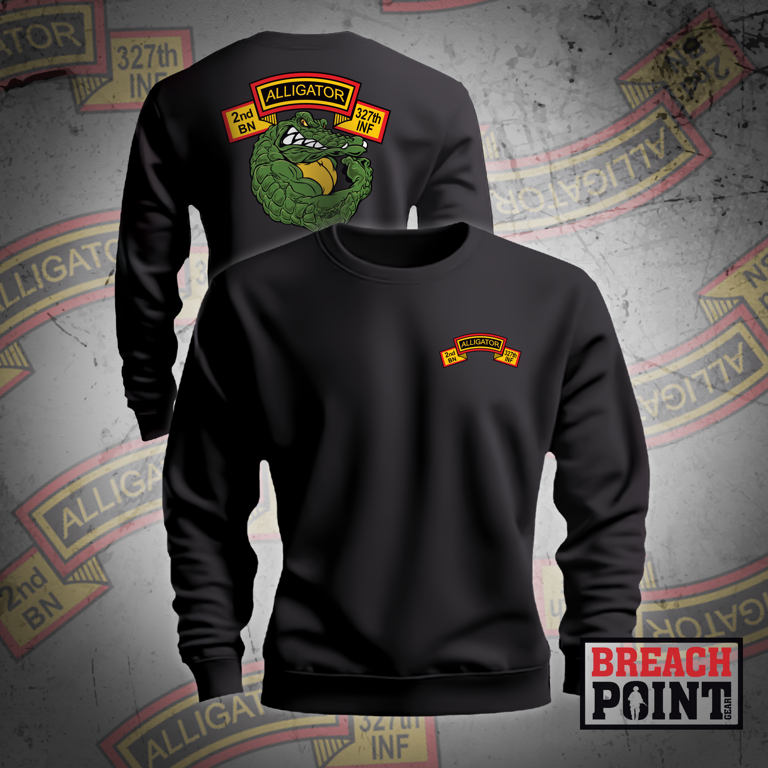 "GATOR" A/2-327th Infantry Regiment - Sweatshirt (1)
