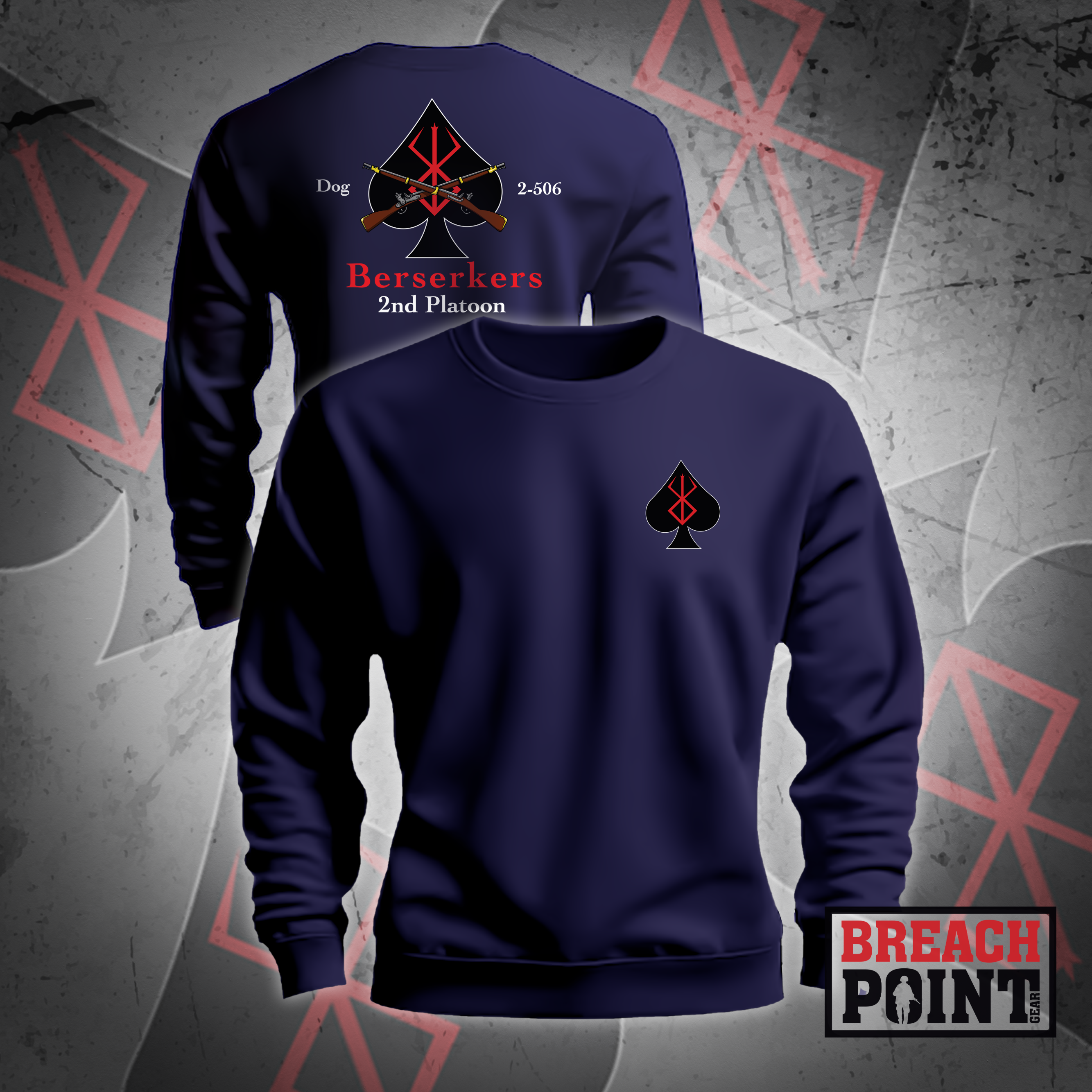 "BERSERKERS" D/2-506th Infantry Regiment - Sweatshirt