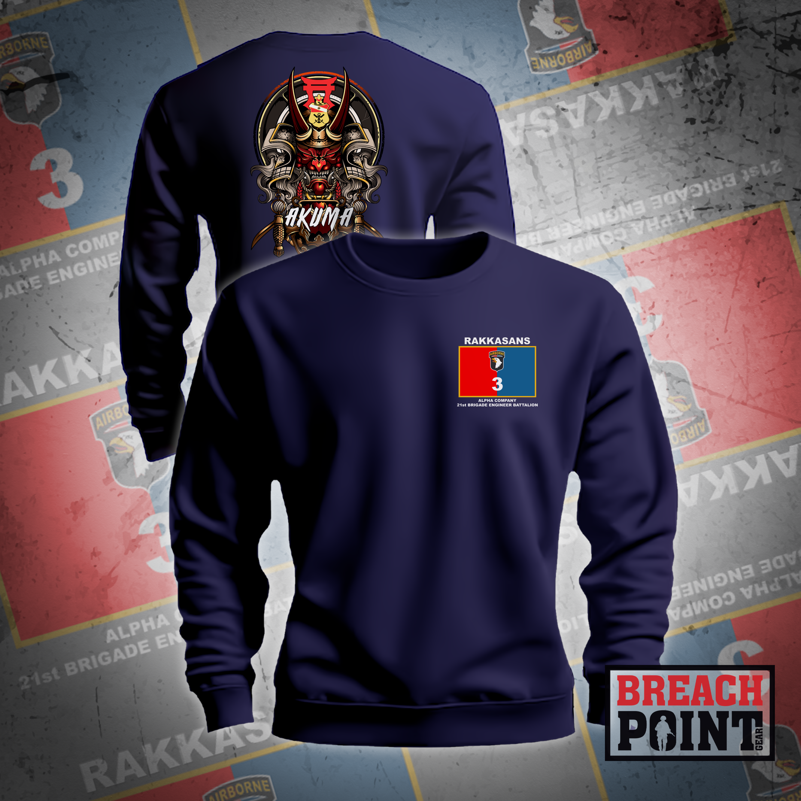 "AKUMA" 21st Brigade Engineer Battalion - Sweatshirt
