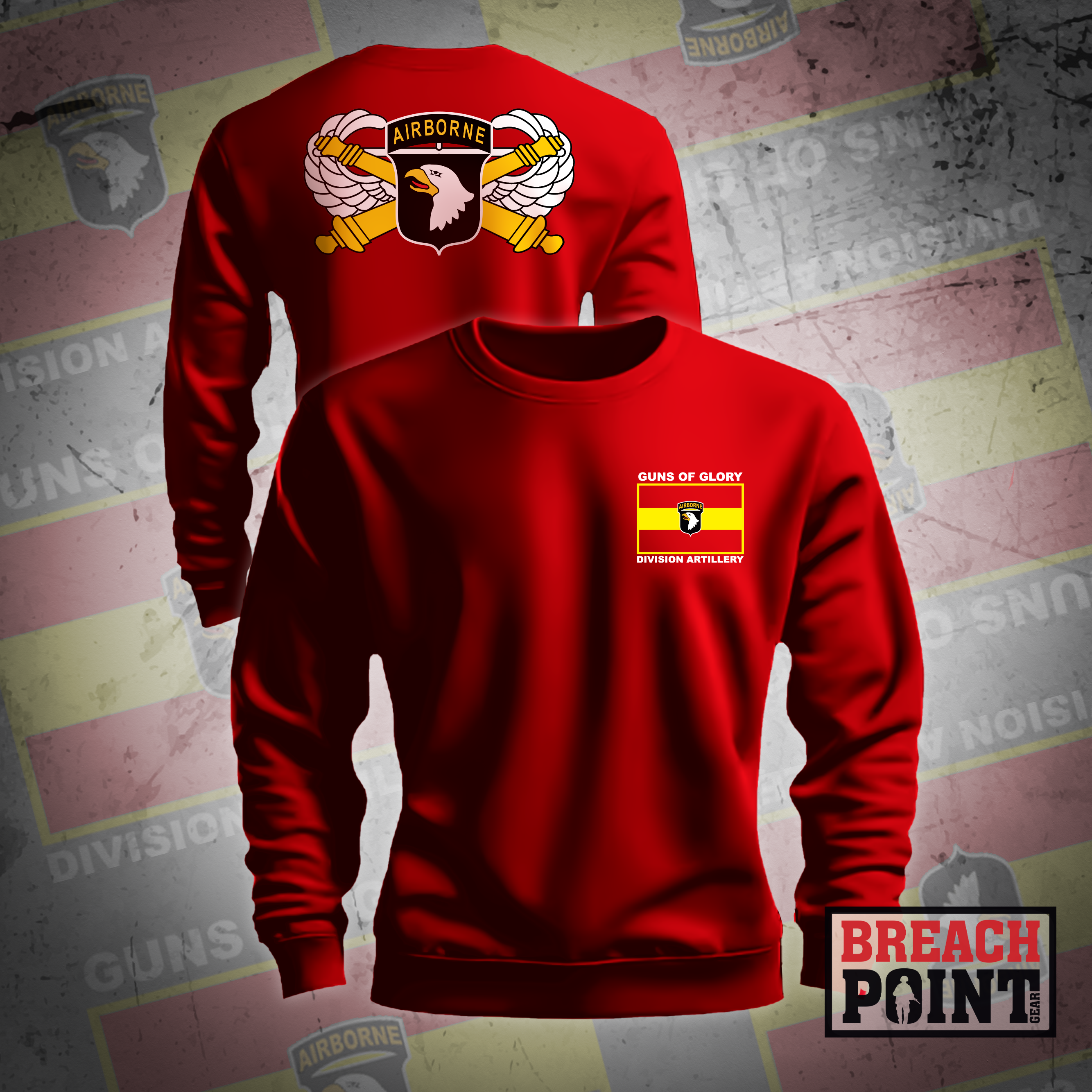 "GUNS OF GLORY" 101st Airborne Division Artillery - Sweatshirt