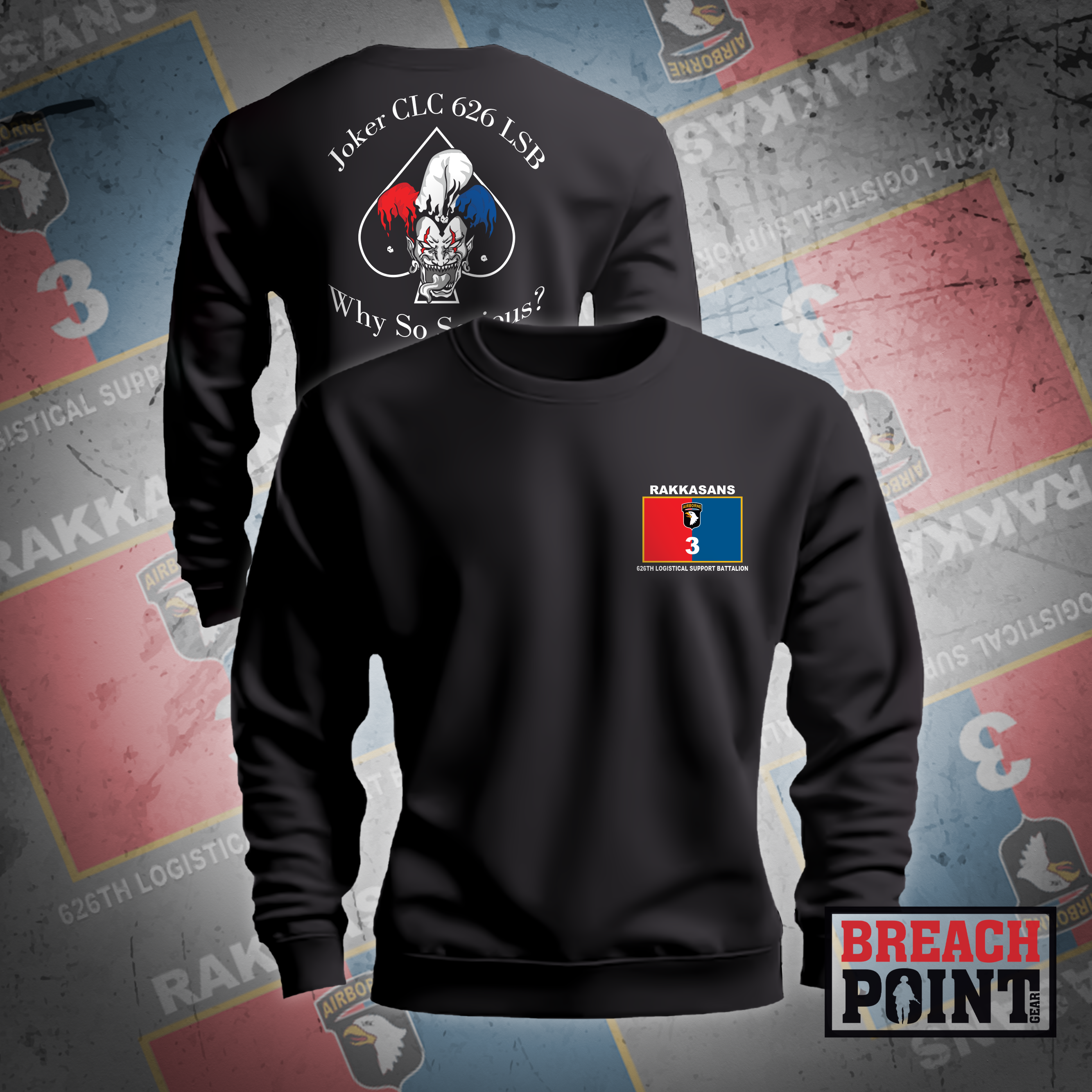 "JOKER" J CLC/626th Light Support Battalion - Sweatshirt