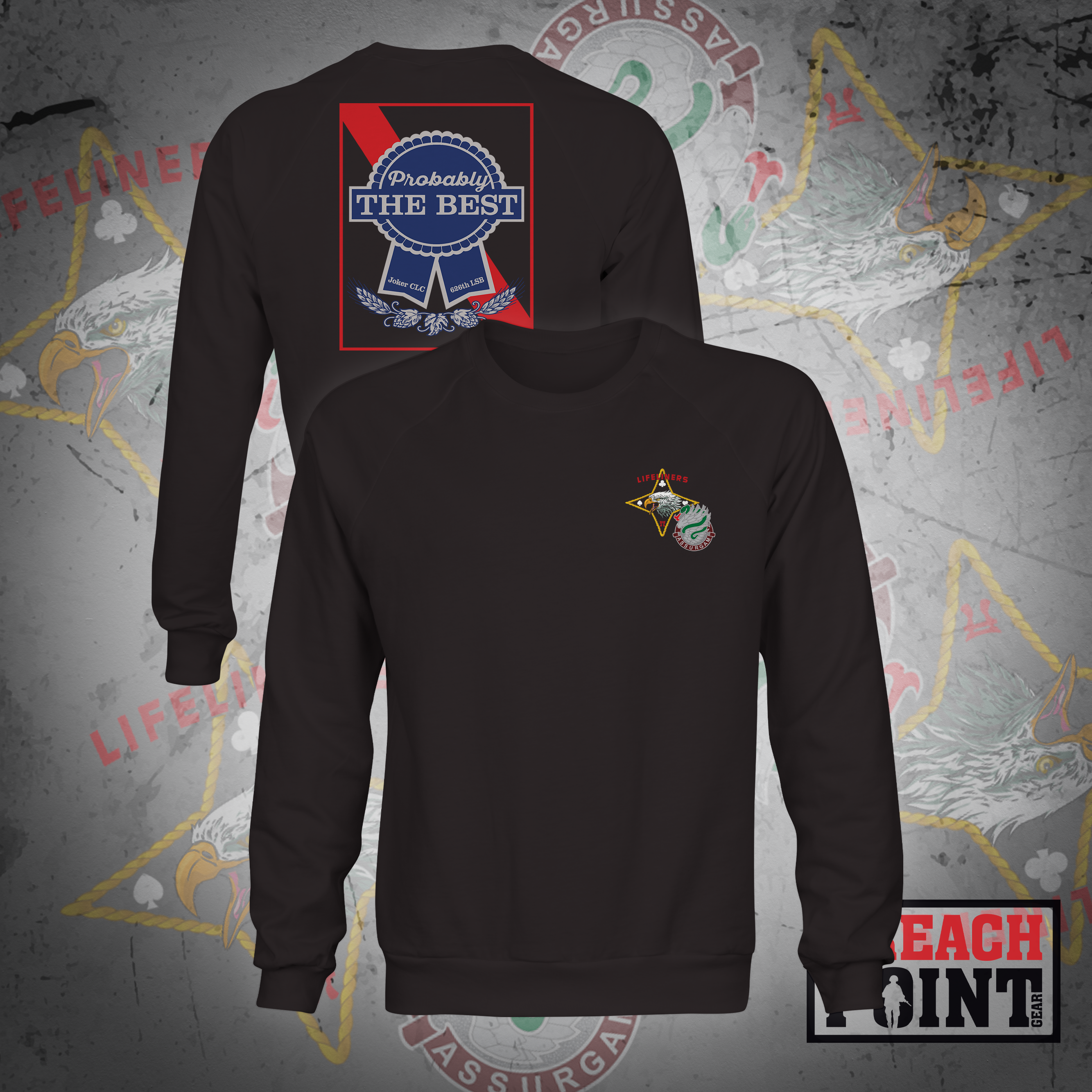 "JOKER" J CLC/626th Light Support Battalion - Sweatshirt (B64-2)