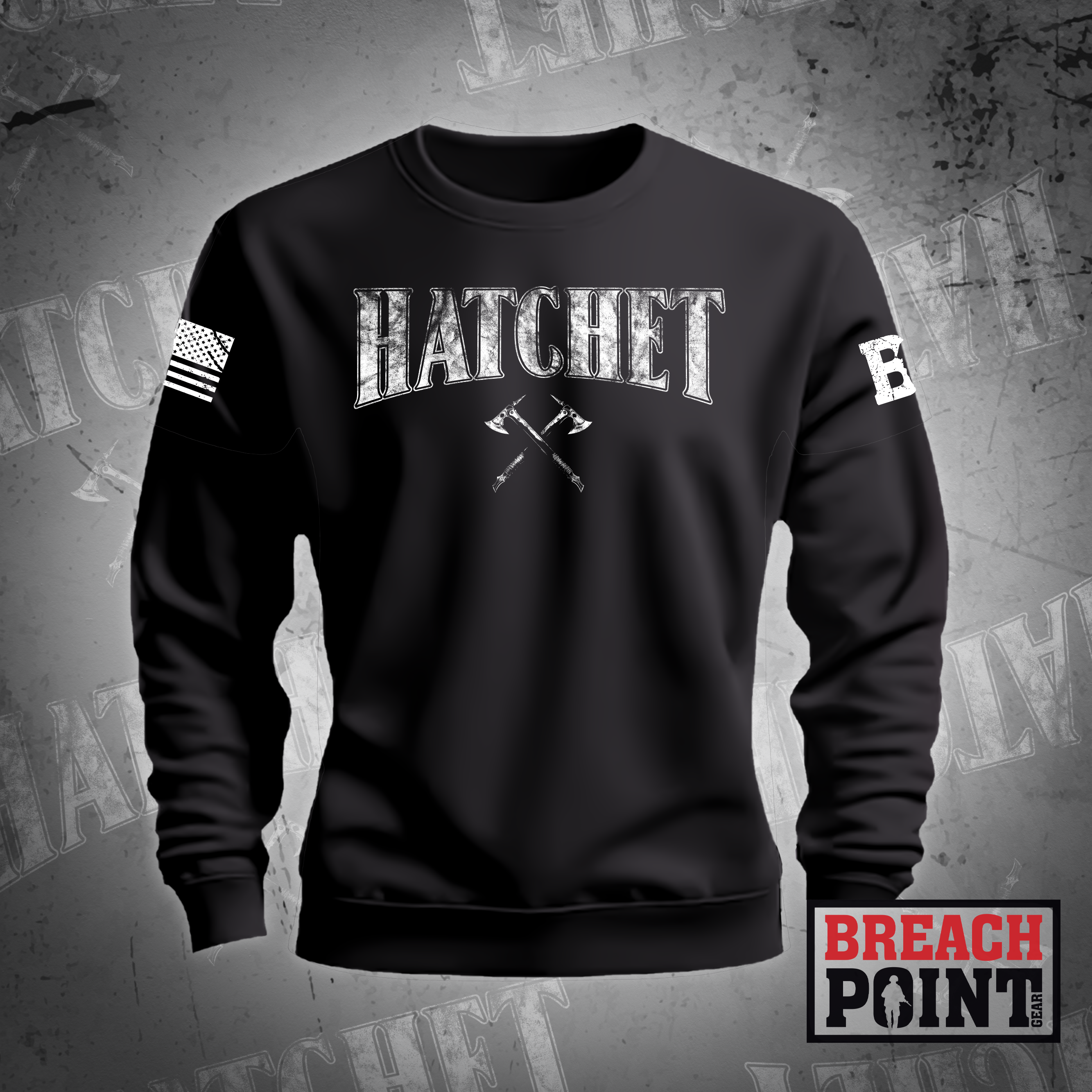 "HATCHET" HHC, 2-327th Infantry Regiment - Sweatshirt (2)