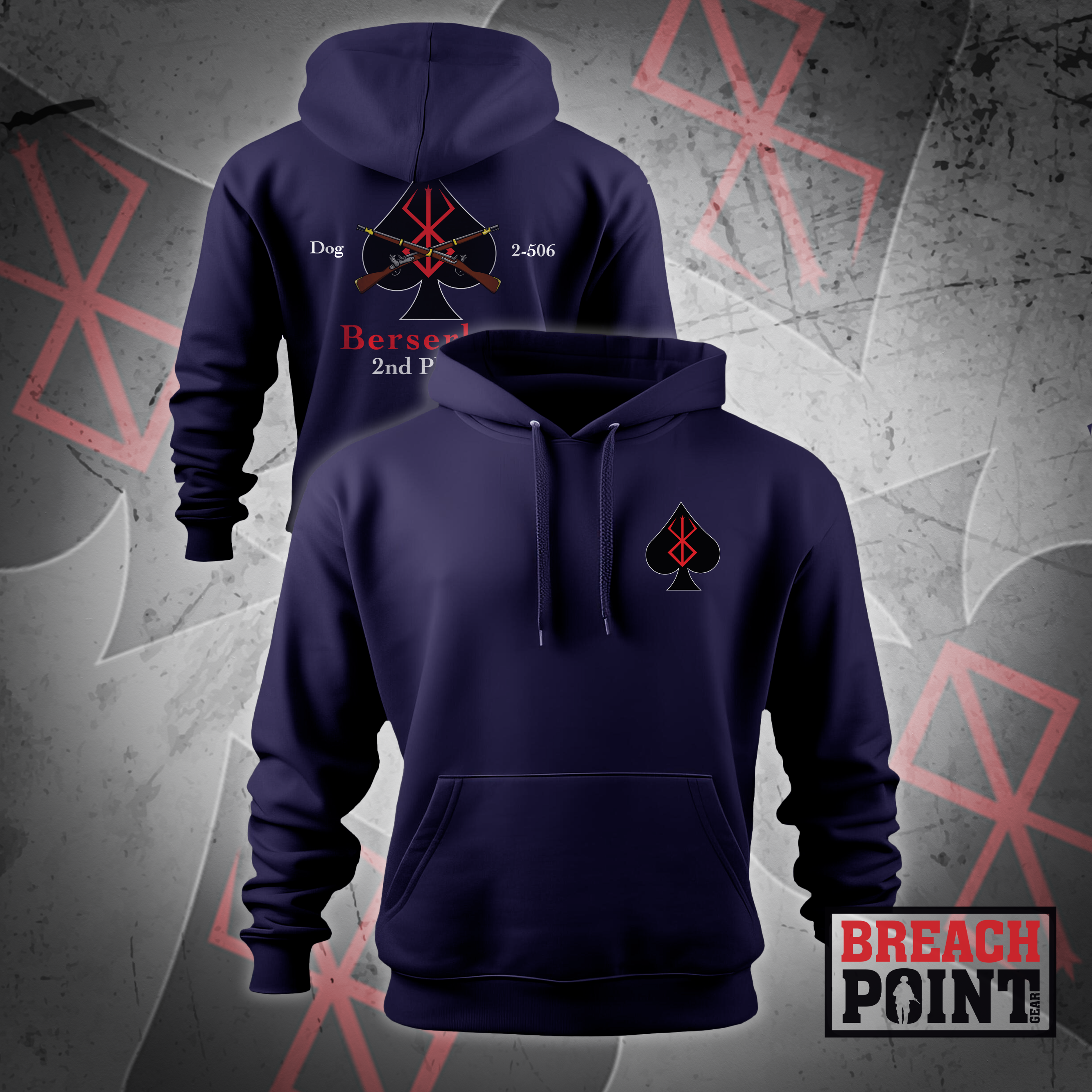 "BERSERKERS" D/2-506th Infantry Regiment - Hoodie