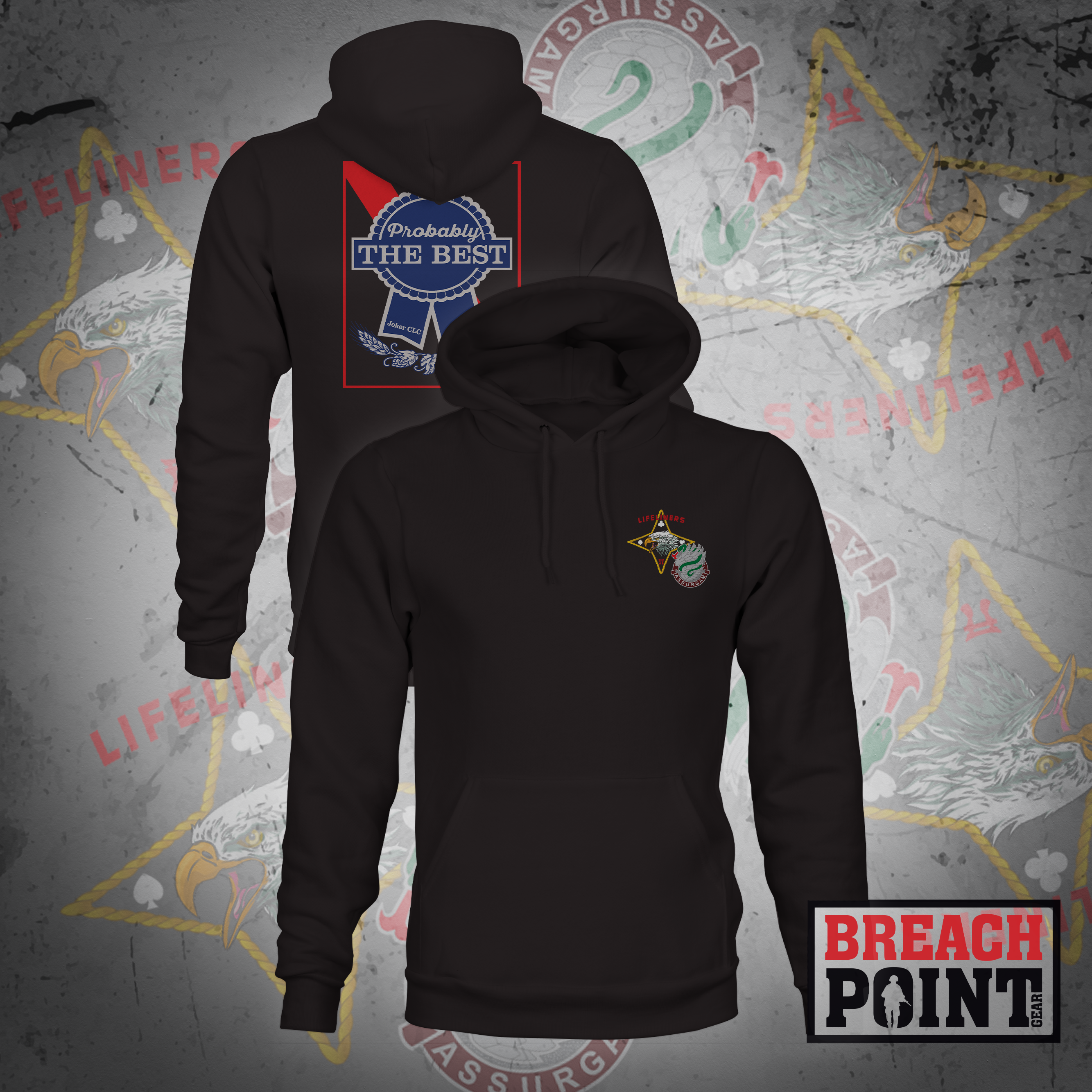 "JOKER" J CLC/626th Light Support Battalion - Hoodie (B64-2)