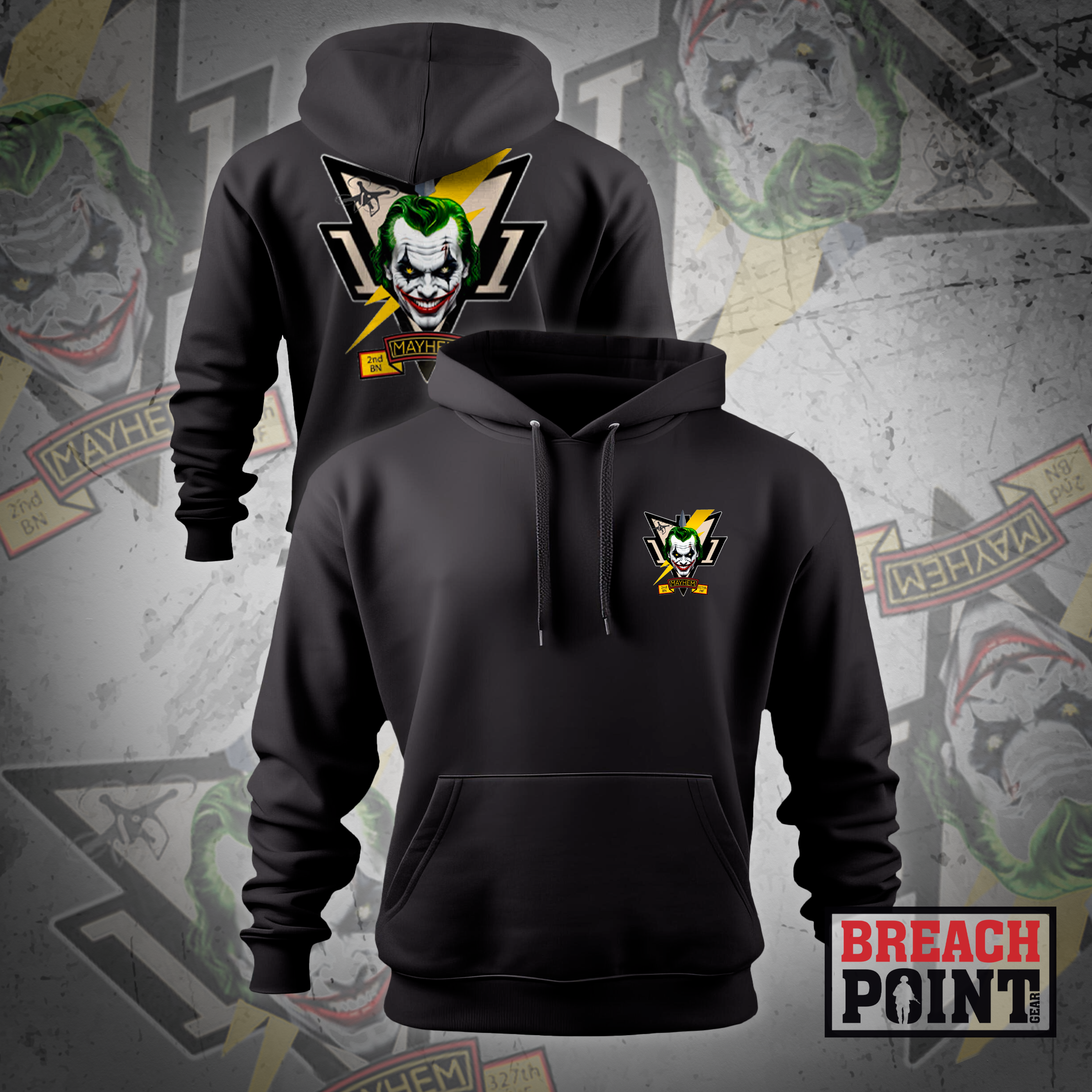 "MAYHEM" Multi-Purpose Company/2-327th Infantry Regiment - Hoodie (1)