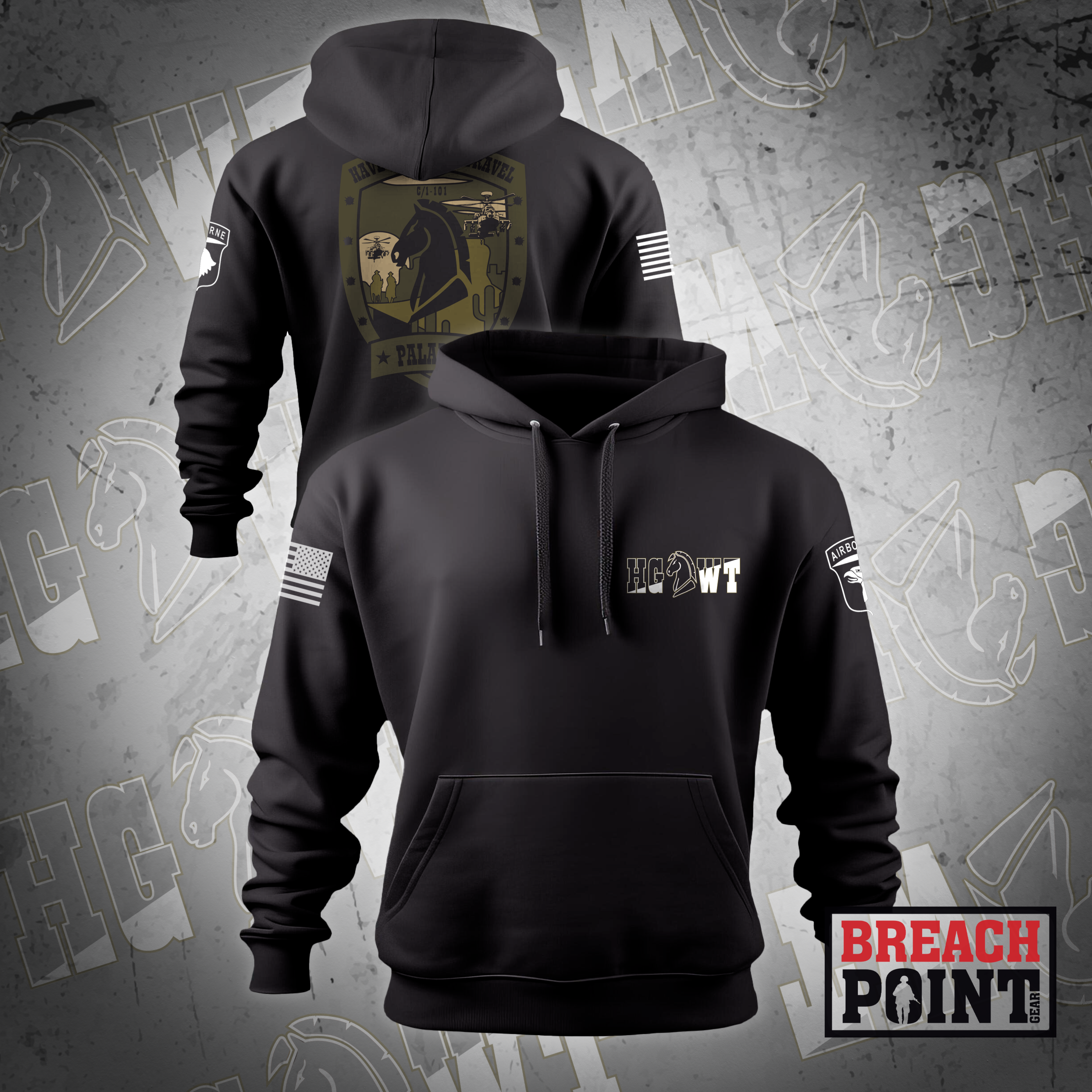 "PALADINS" C/1-101 Combat Aviation Brigade - Hoodie