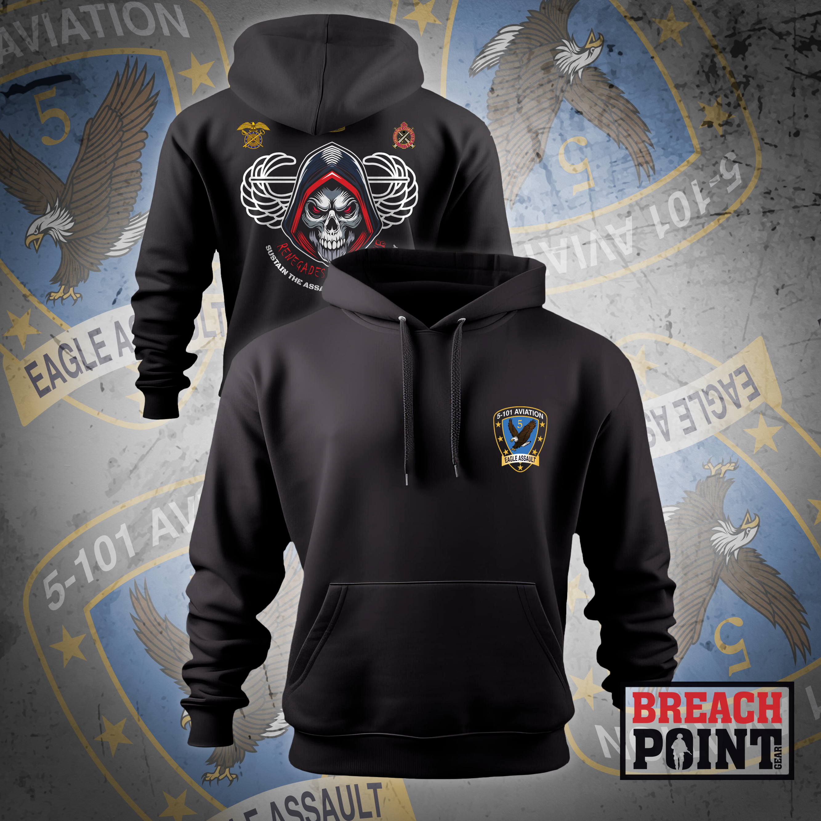 "RENEGADES" E/5-101st Combat Aviation Brigade - Hoodie