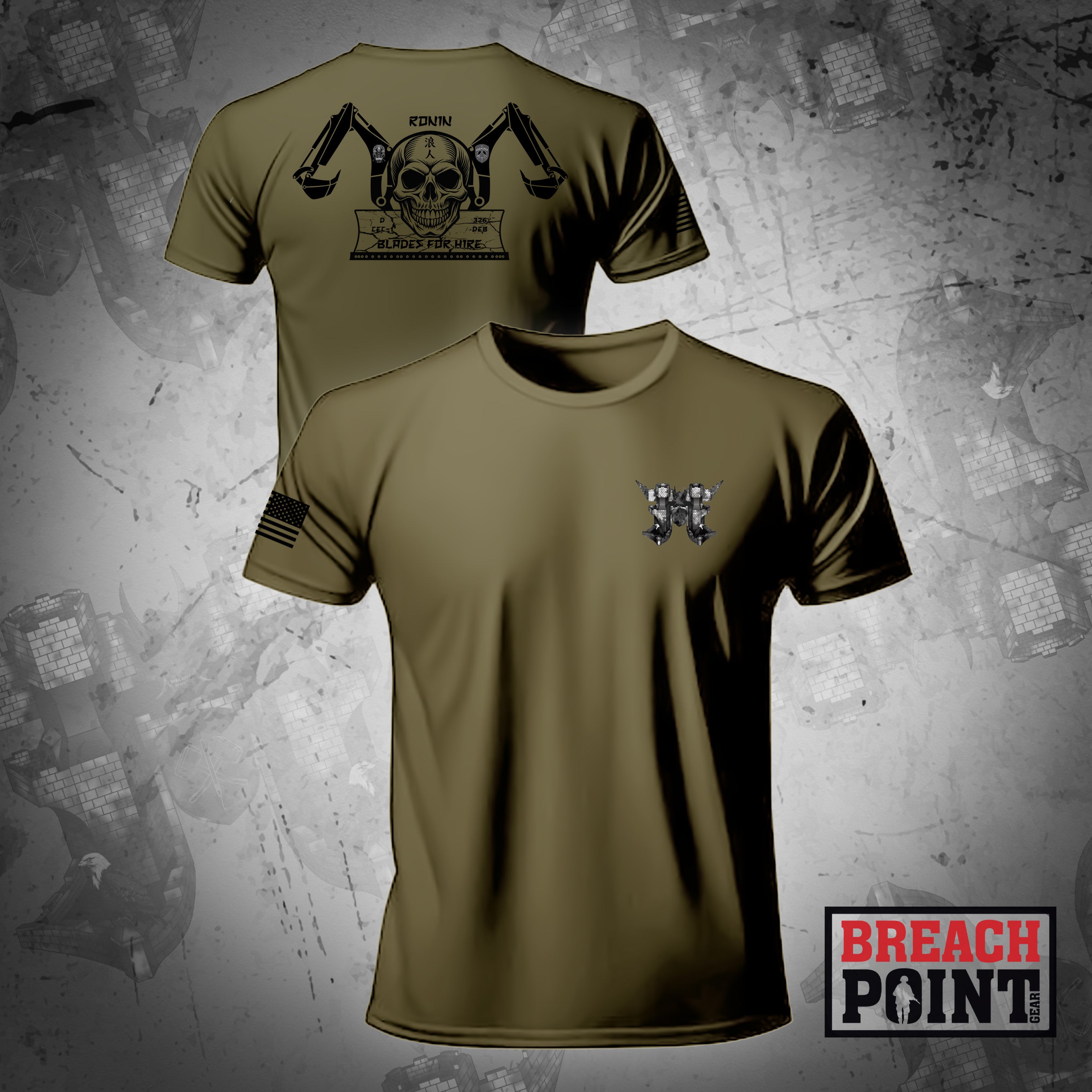 "RONIN" D CEC-I/326th Division Engineer Battalion - Military Tee