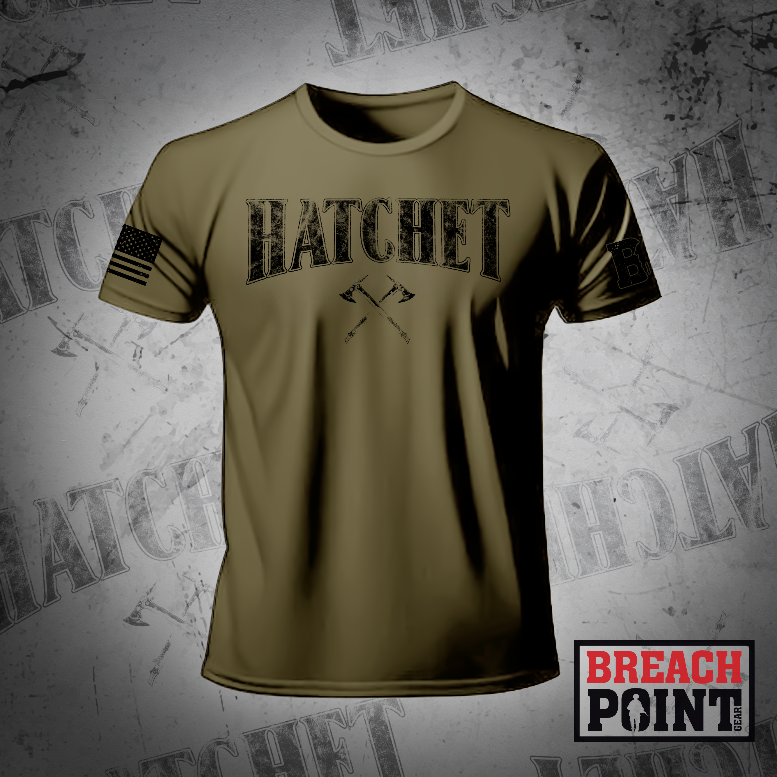 "HATCHET" HHC, 2-327th Infantry Regiment - Military Tee (2)