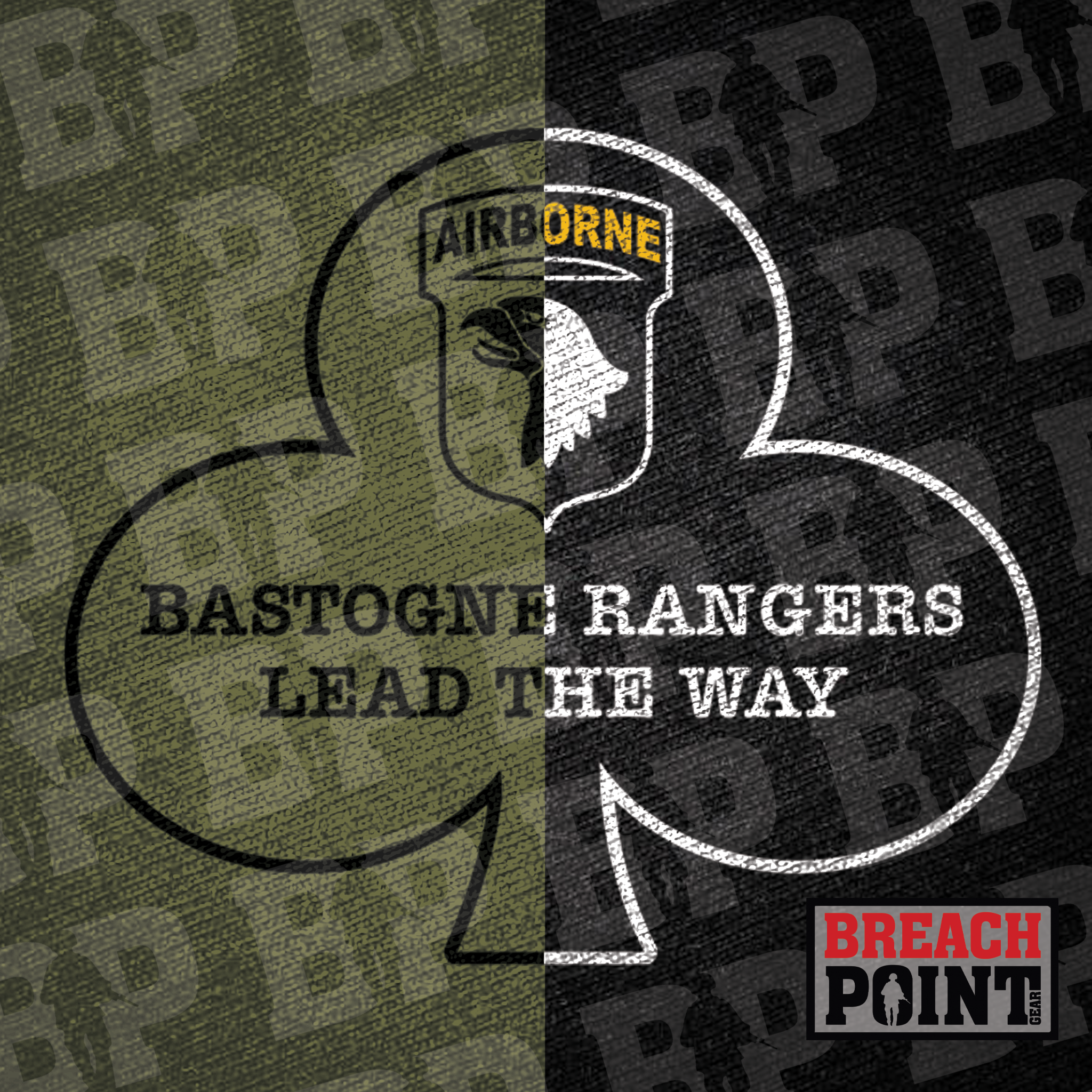 "BASTOGNE RANGER" HQs, 1MBCT, 101st Airborne Division - Hoodie (B77)