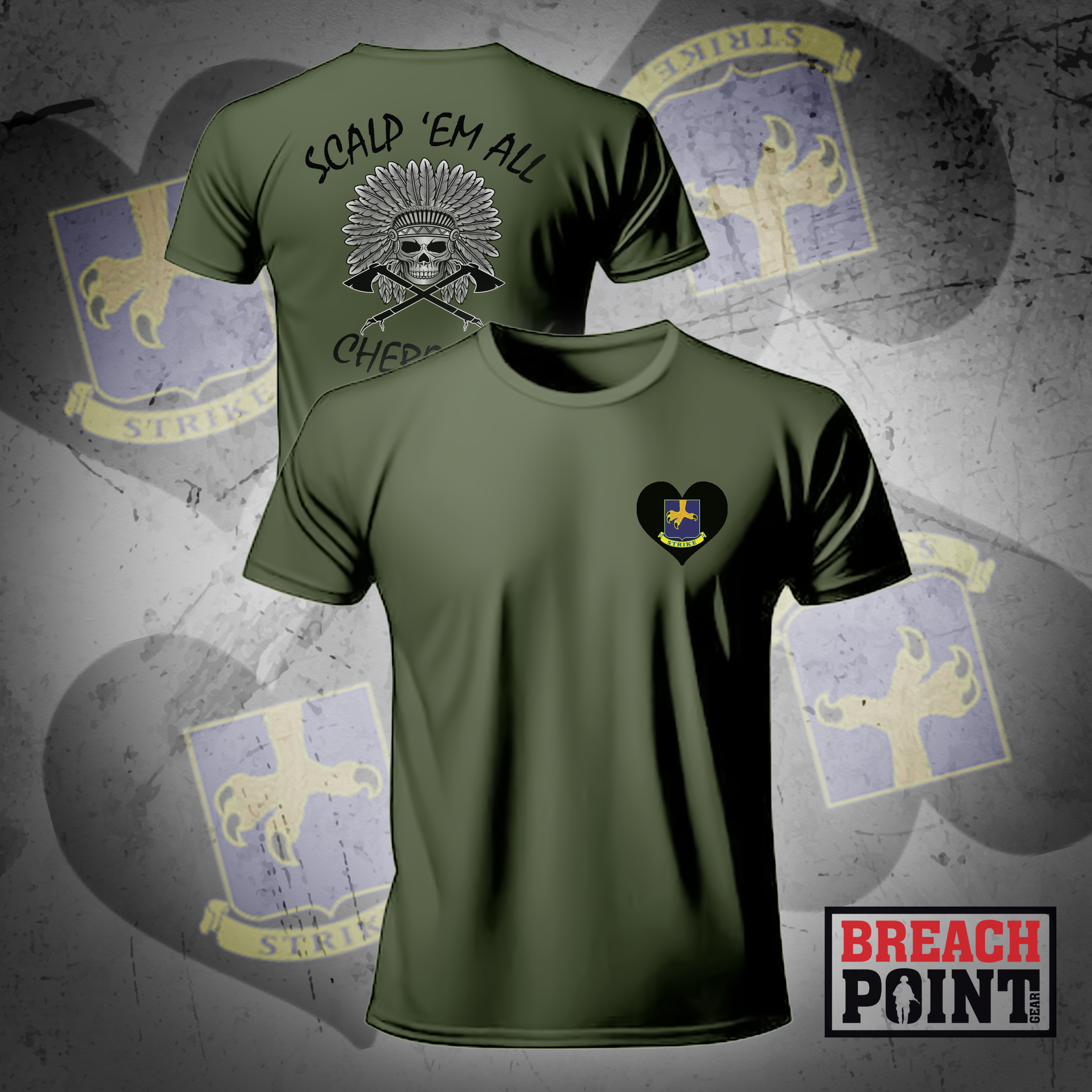 "CHEROKEE" C/1-26th Infantry Regiment - Moisture Wicking