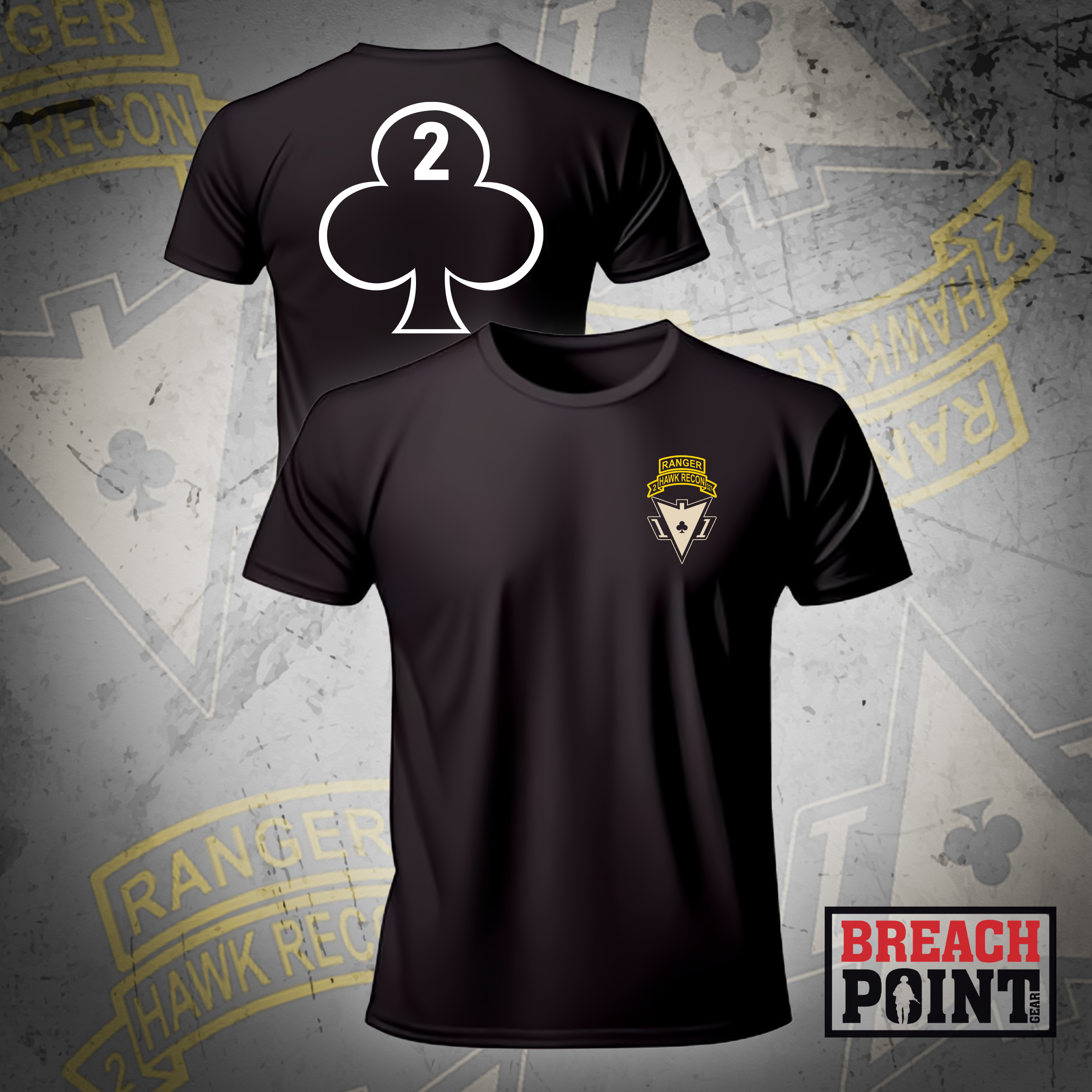 "HAWK RECON" Scouts/2-327th Infantry - T-Shirt