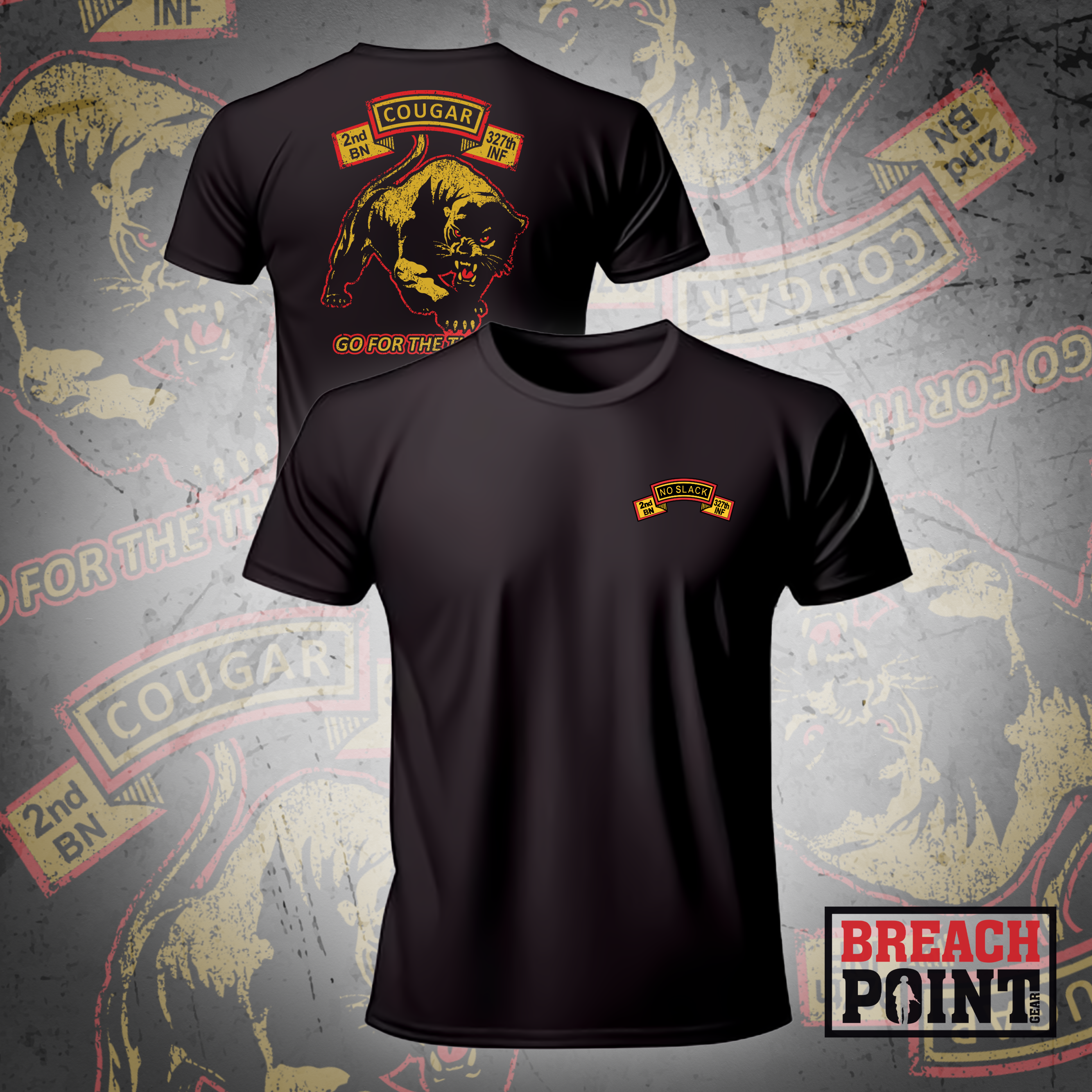 "COUGAR" C/2-327th Infantry Regiment - T-Shirt