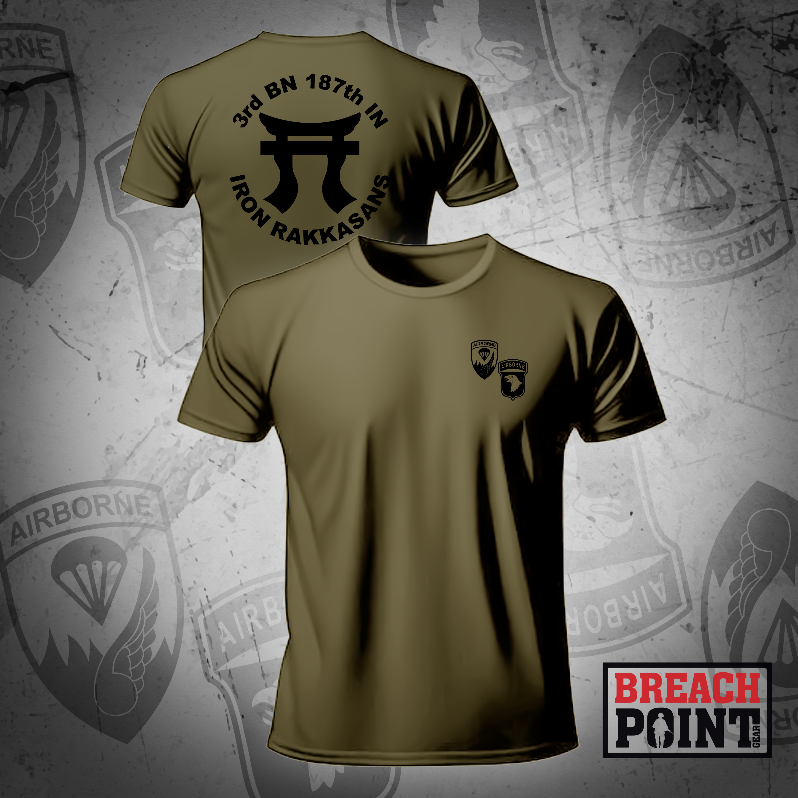 "IRON RAKKASANS" 3-187 Infantry Regiment - Military Tee