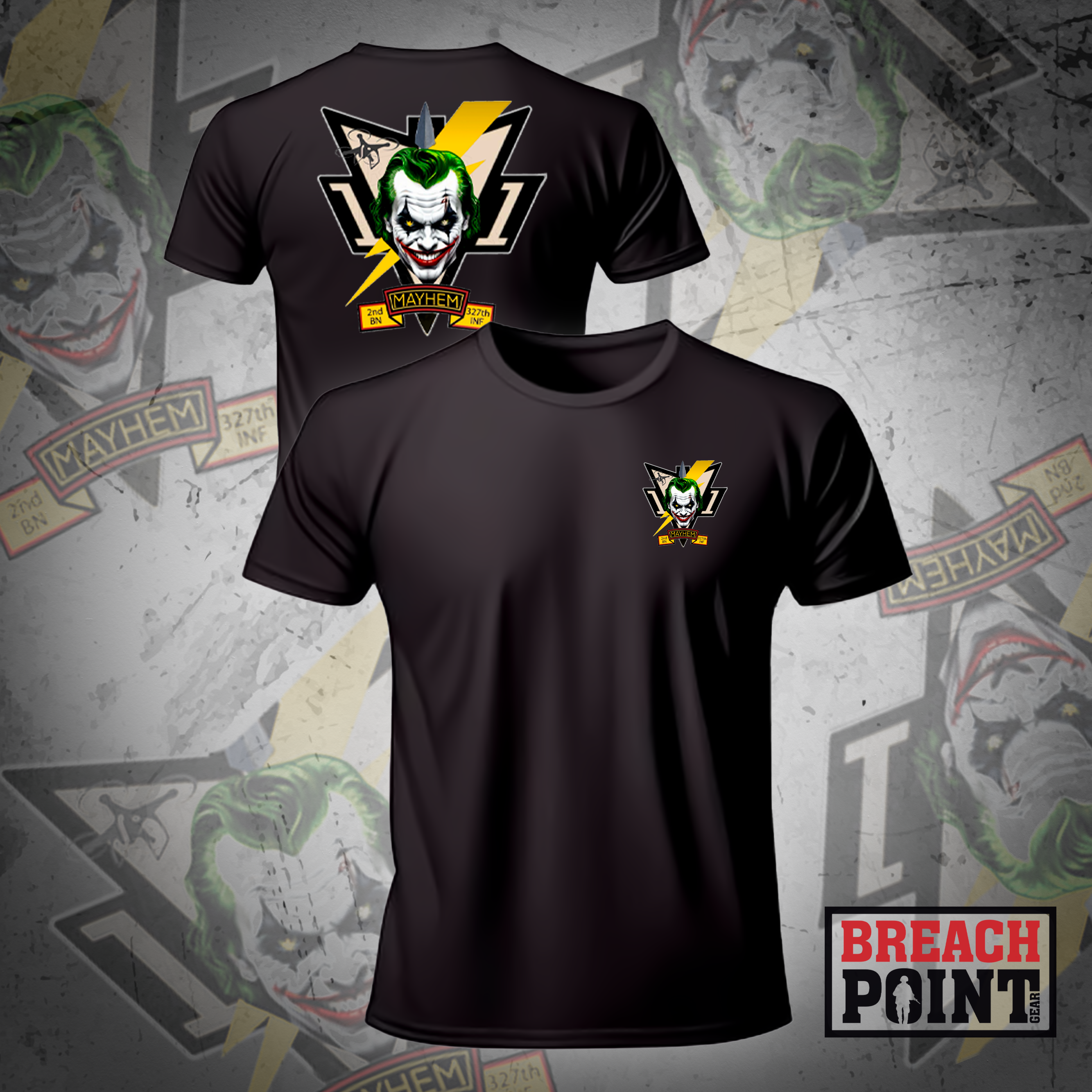 "MAYHEM" Multi-Purpose Company/2-327th Infantry Regiment - T-Shirt (1)