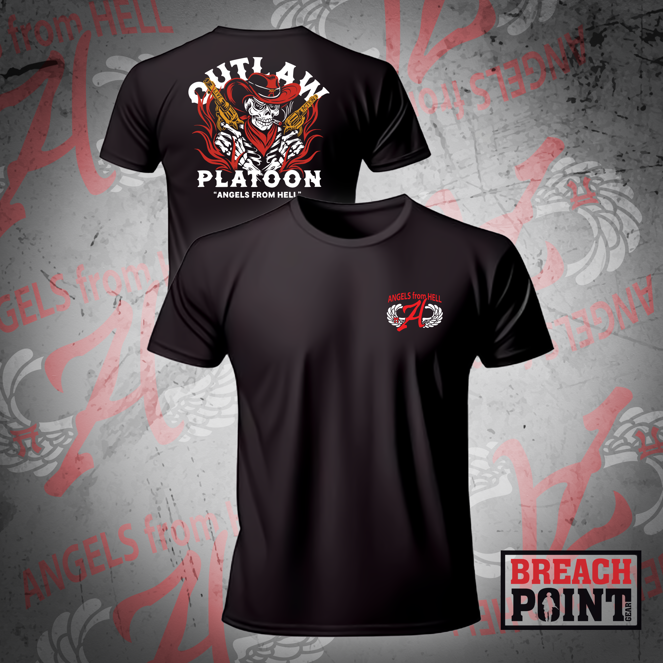 "OUTLAWS" 2/A/3-187th Infantry Regiment - T-Shirt