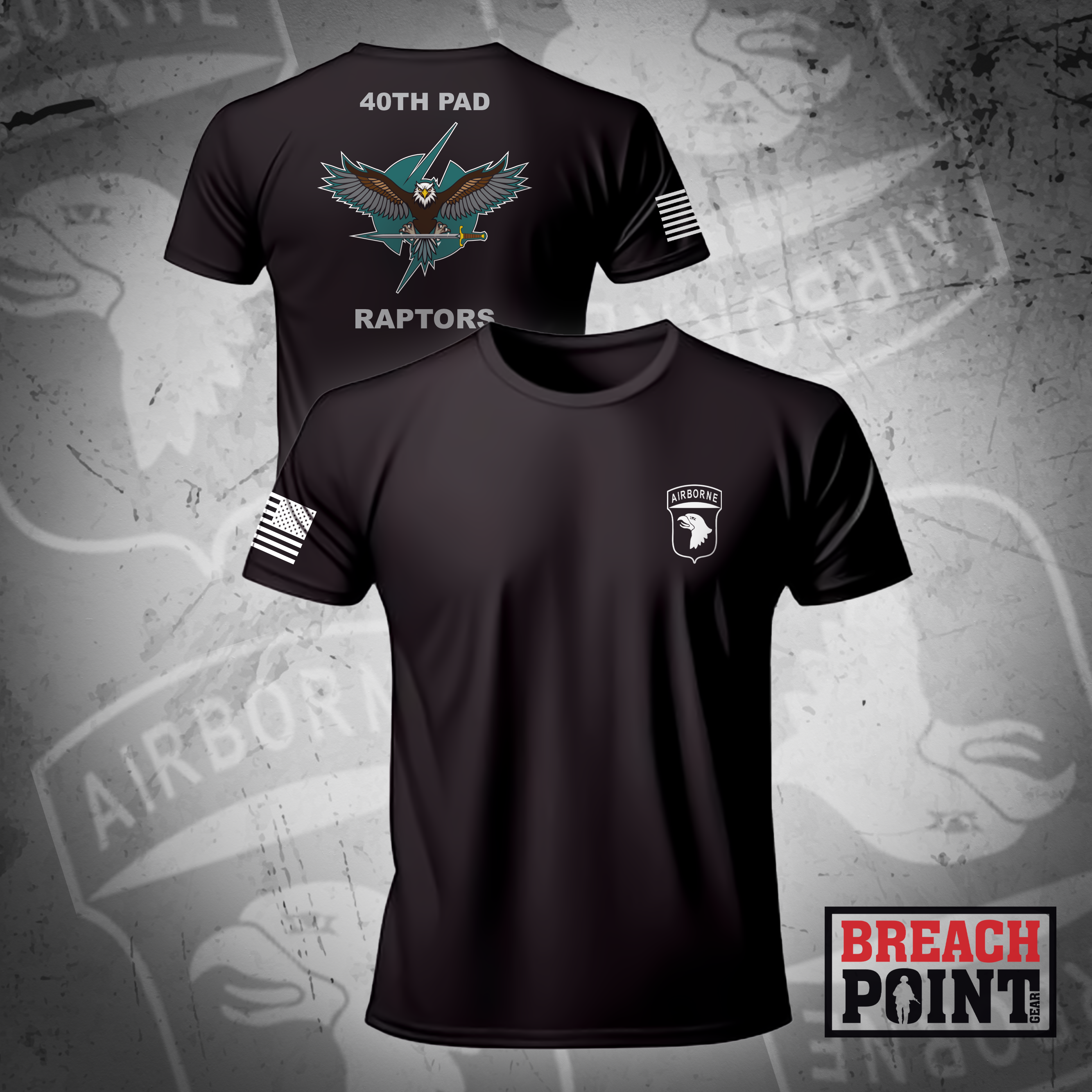 "RAPTORS" 40th PAD/101st Headquarters and Headquarters Battalion - T-Shirt