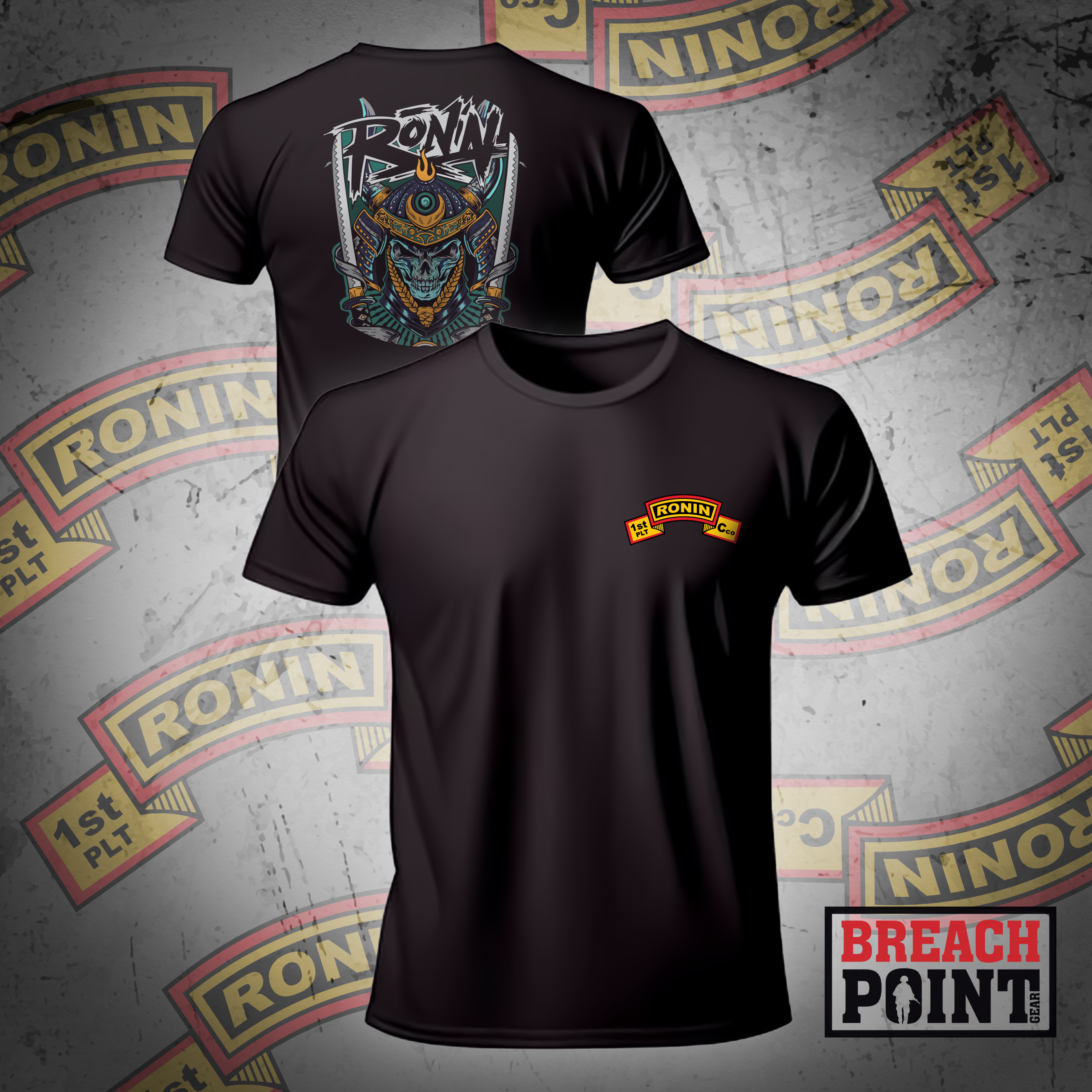 "RONIN" 1/C/2-327th Infantry Regiment - T-Shirt