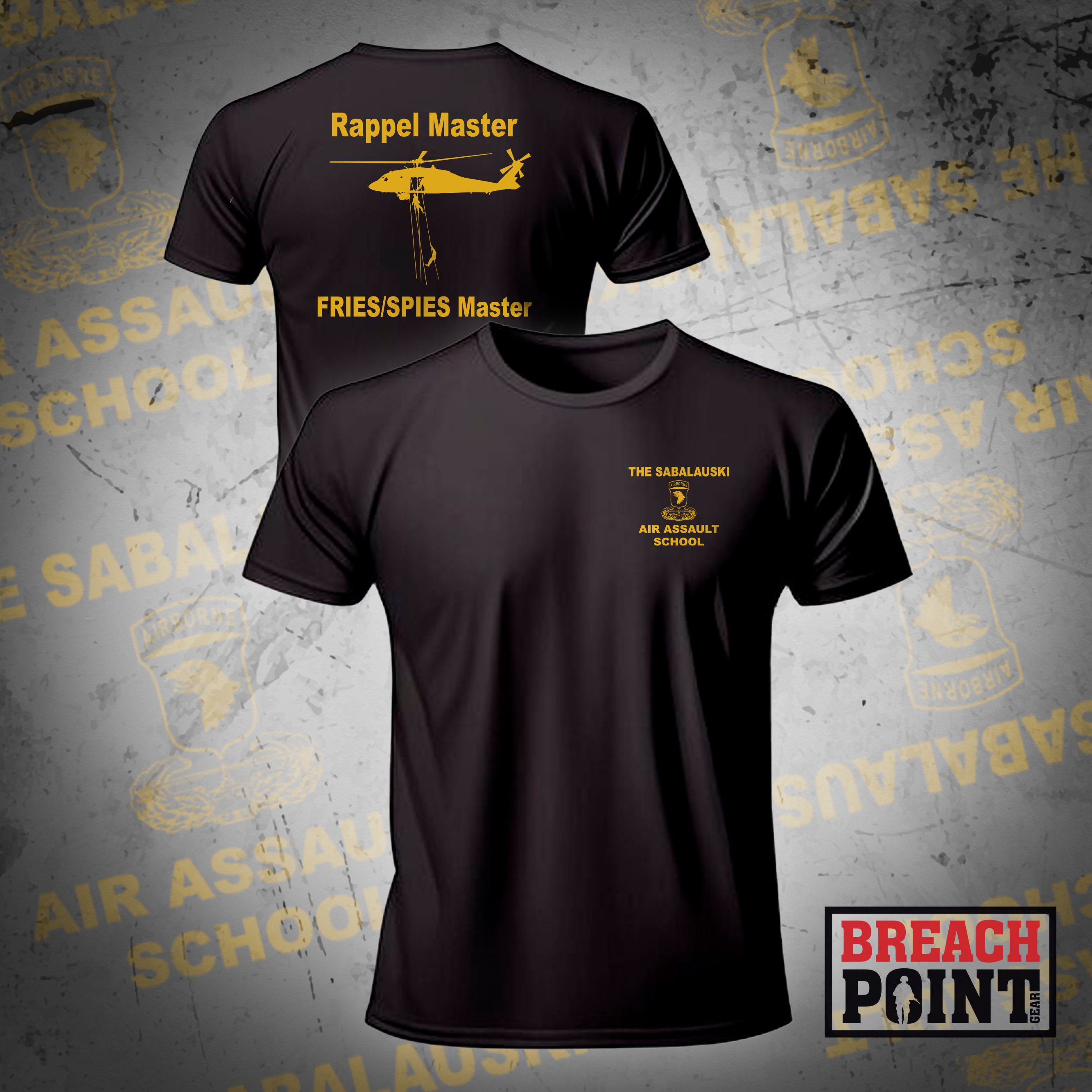 "RAPPEL MASTER" The Sabalauski Air Assault School - T-Shirt (1)
