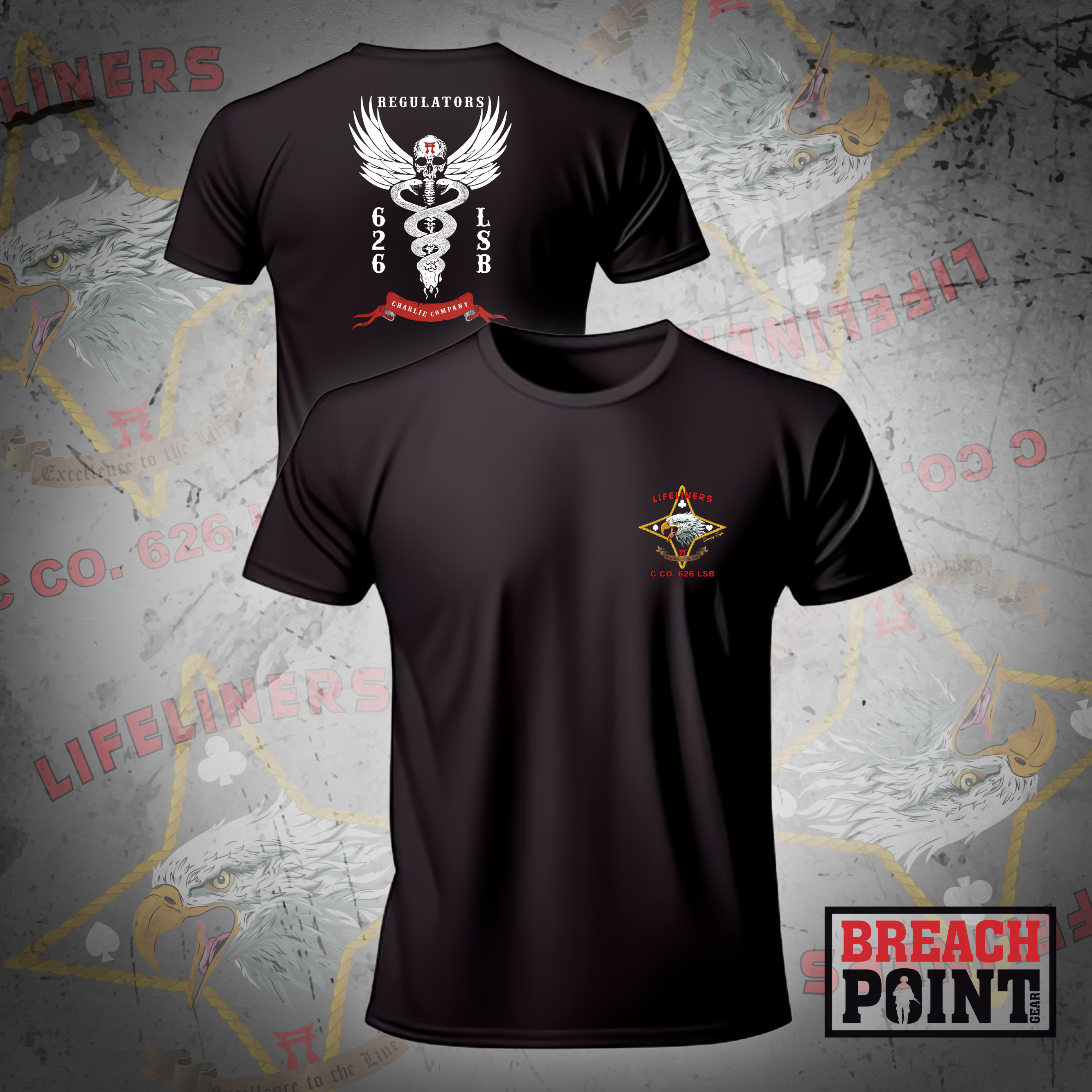 "REGULATORS" C/626th Light Support Battalion - T-Shirt (1)