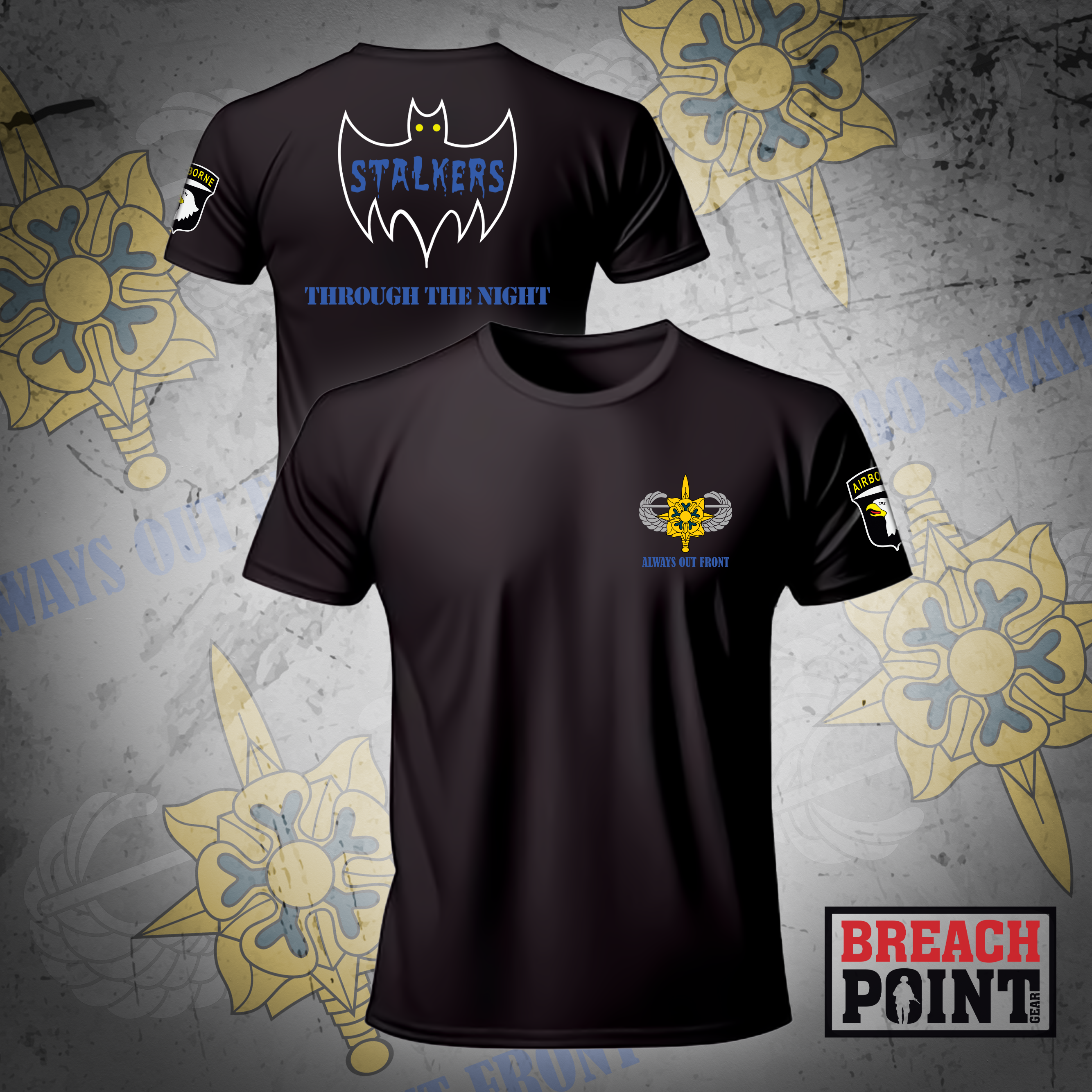 "STALKERS" D/326th Division Engineer Battalion - Moisture Wicking