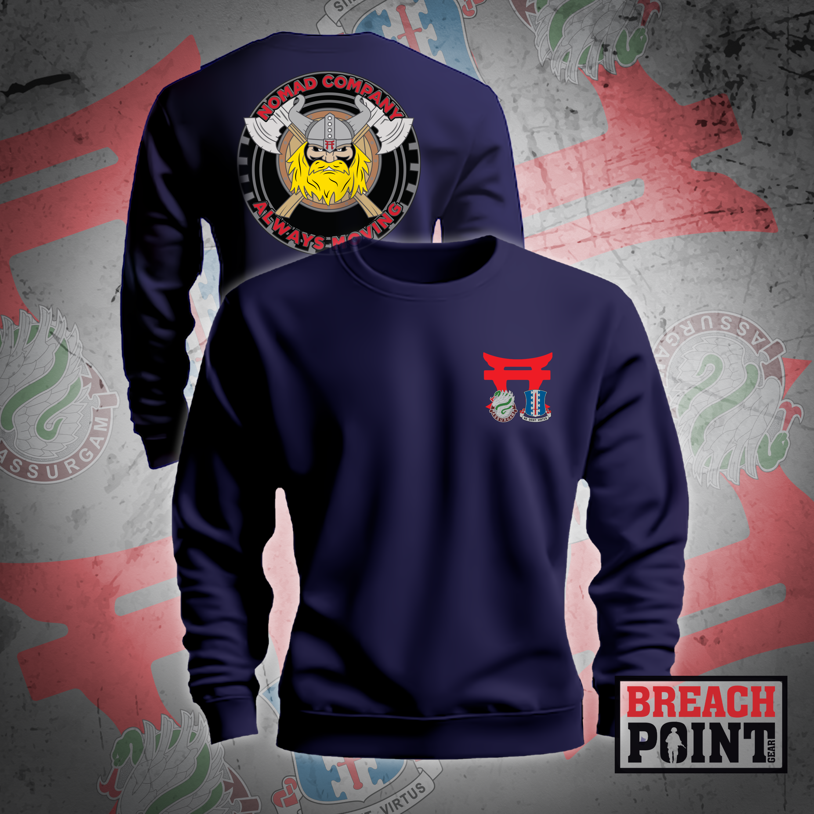 "NOMADS" H CLC/626th Light Support Battalion - Sweatshirt (B65)