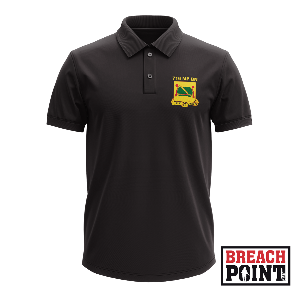 "PEACEKEEPERS" 716th Military Police Battalion - Polo (A39-3)