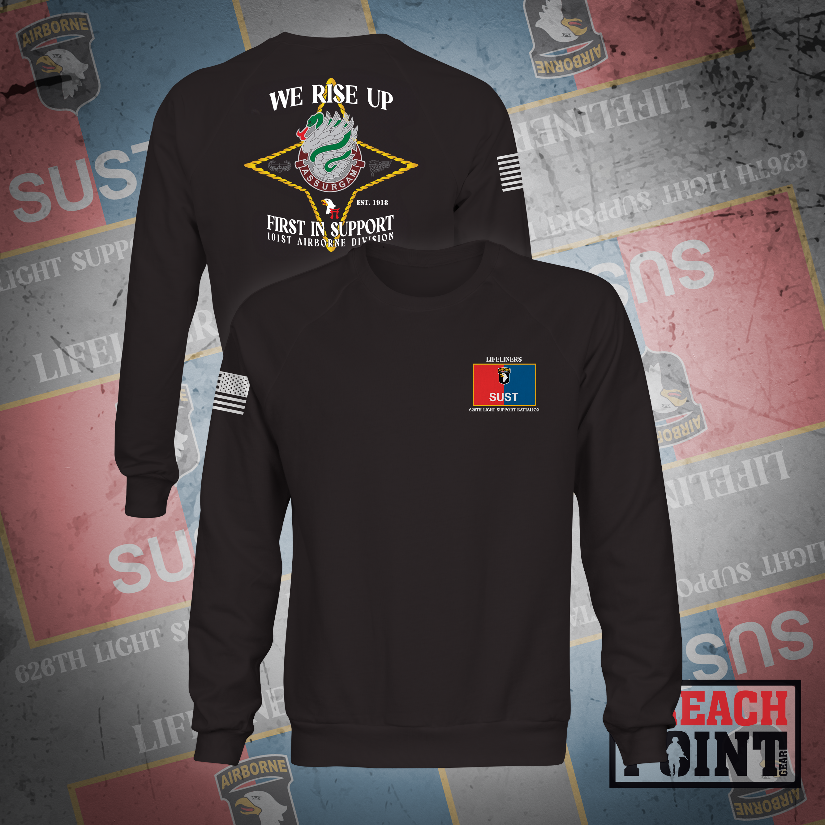 "ASSURGAM" 626th Light Support Battalion - Sweatshirt (A22)