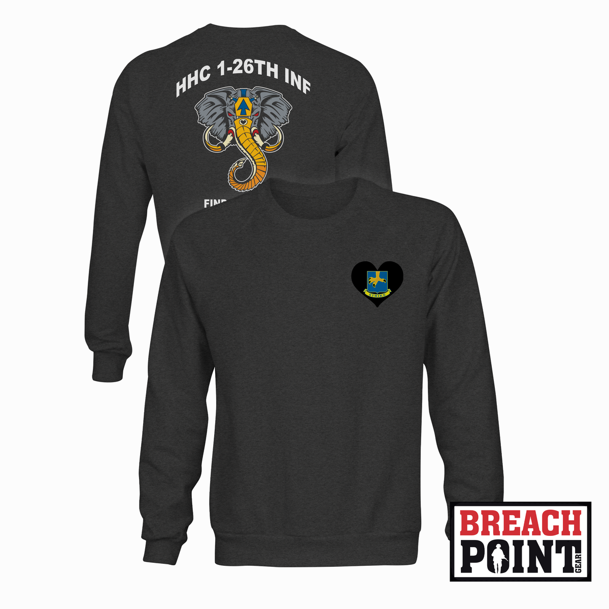 "HANNIBAL" HHC/1-26th Infantry Regiment - Sweatshirt (B169-1)