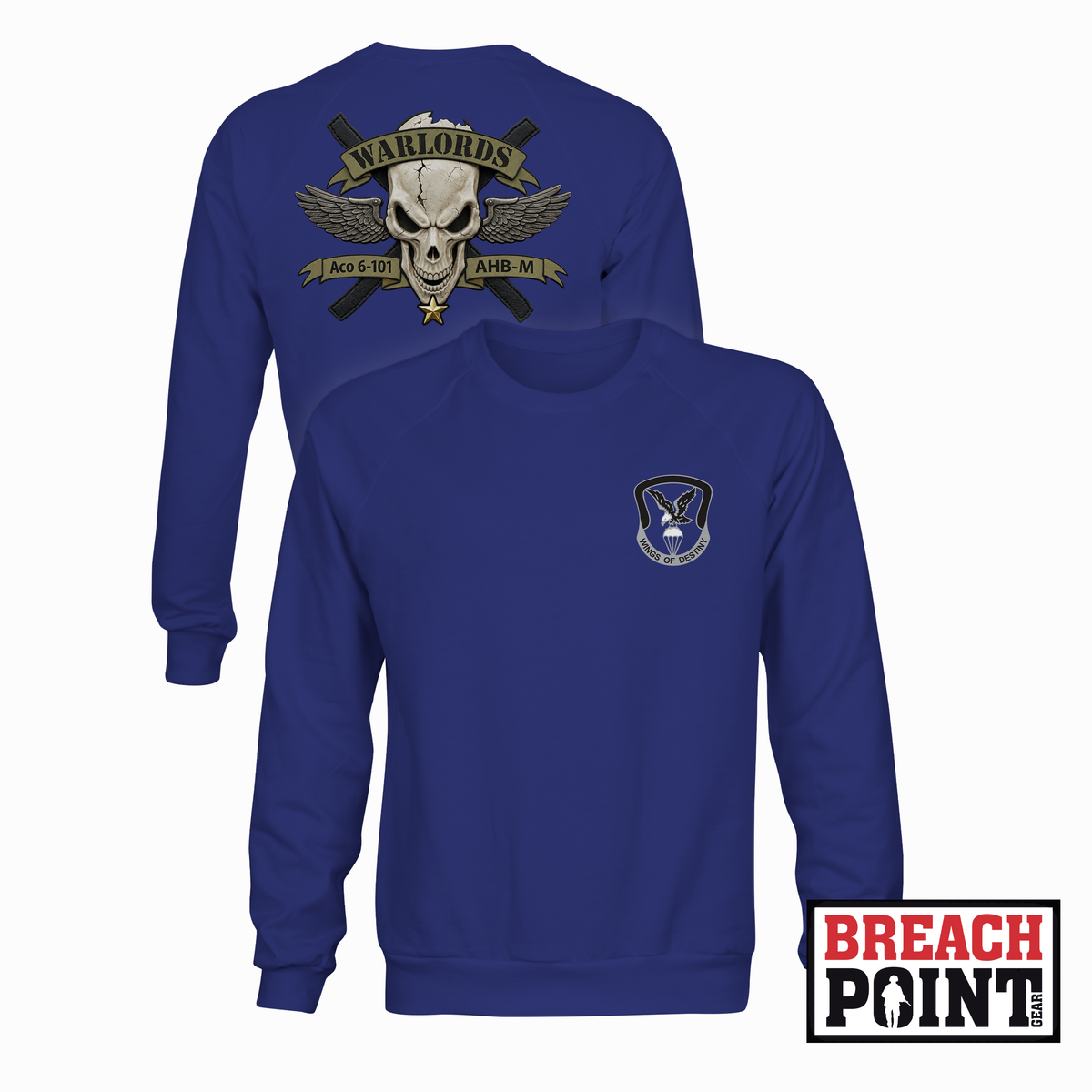 "WARLORDS" A/6-101st Combat Aviation Battalion - Sweatshirt (B175-3)