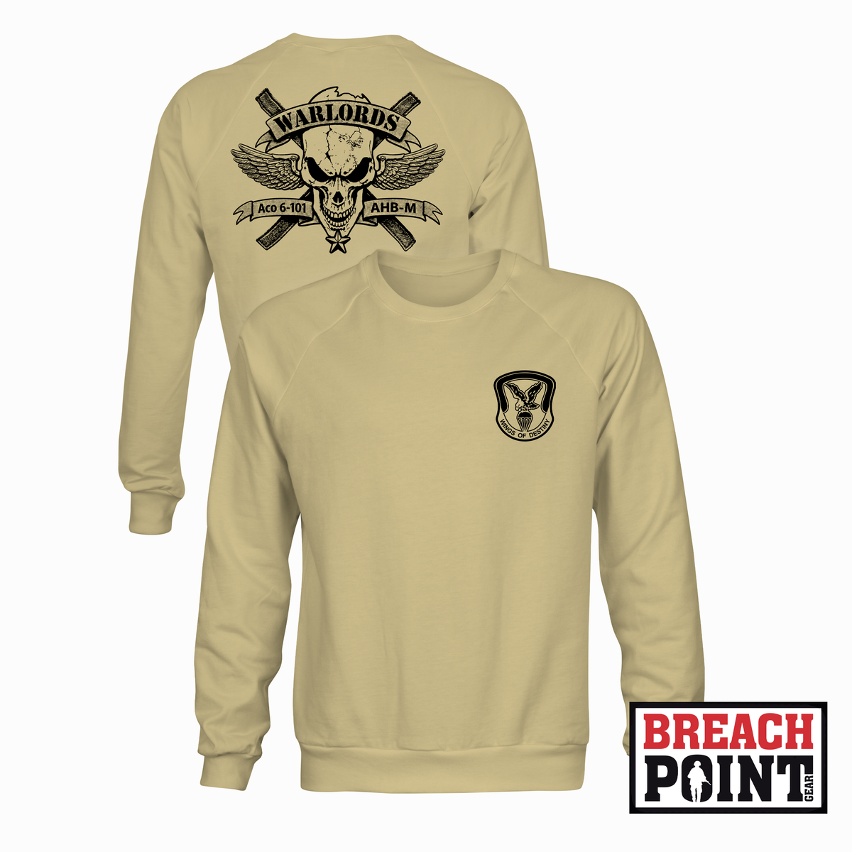 "WARLORDS" A/6-101st Combat Aviation Battalion - Sweatshirt (B175-2)