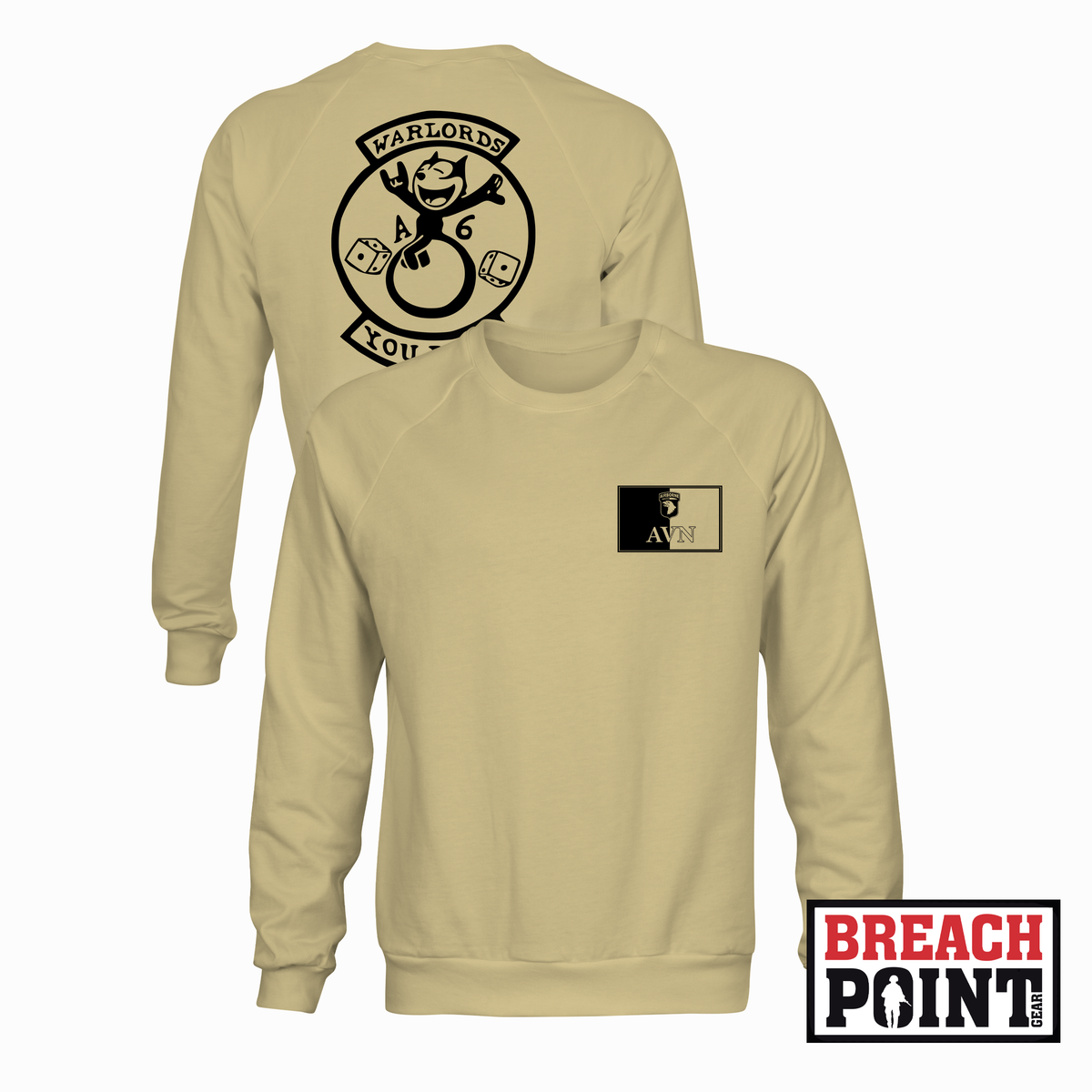 "WARLORDS" A/6-101st Combat Aviation Battalion - Sweatshirt (B175-5)