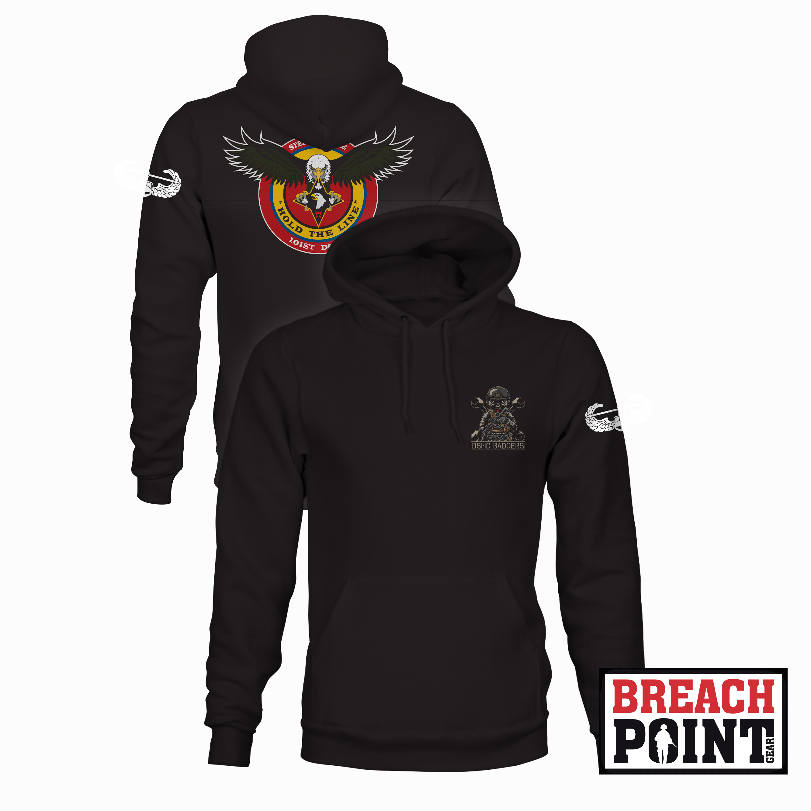 "BADGERS" DSMC/101st Division Sustainment Troops Battalion - Hoodie (B148)