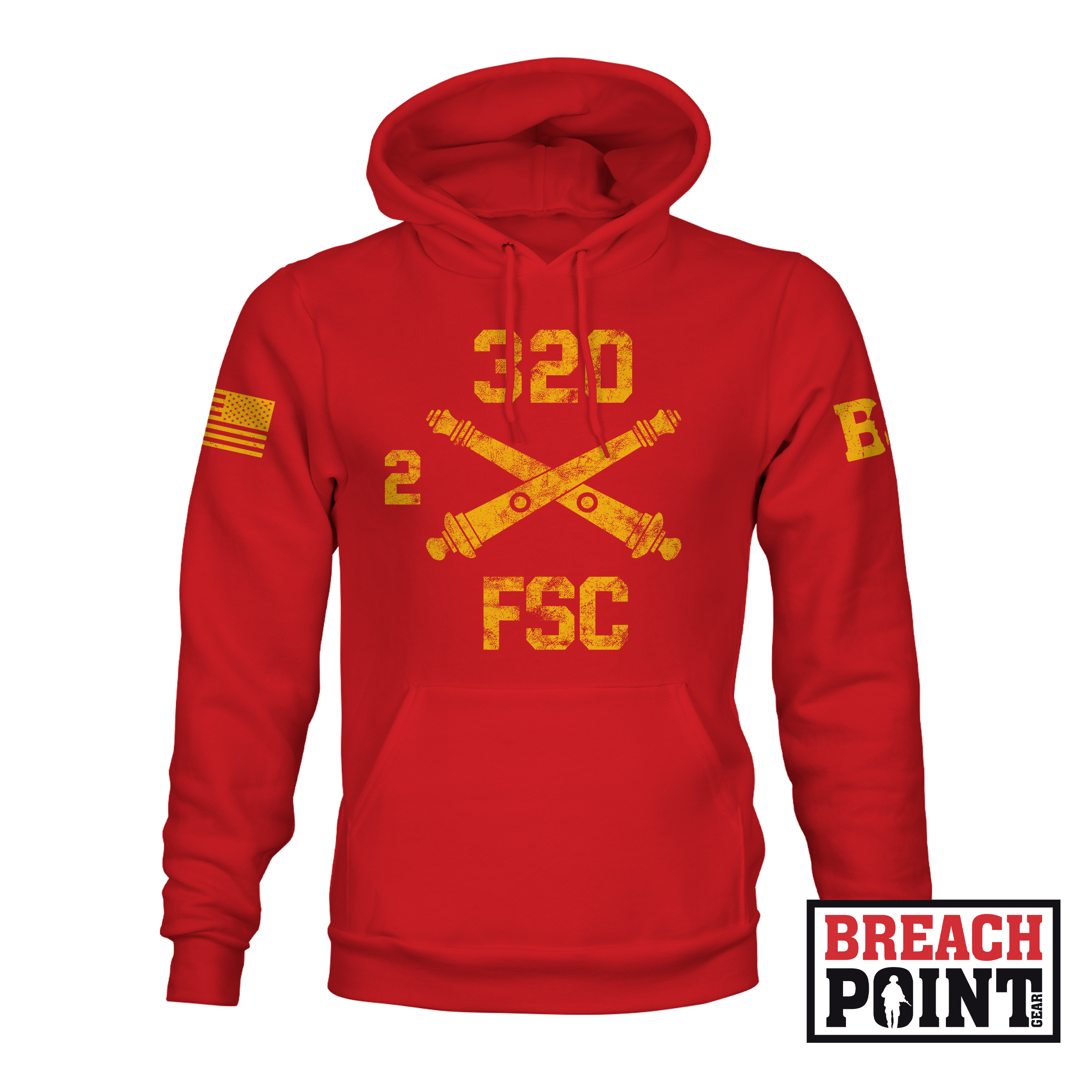 "BALLS OF THE EAGLE" 2-320th Field Artillery Regiment - Hoodie (A34_BP-5)