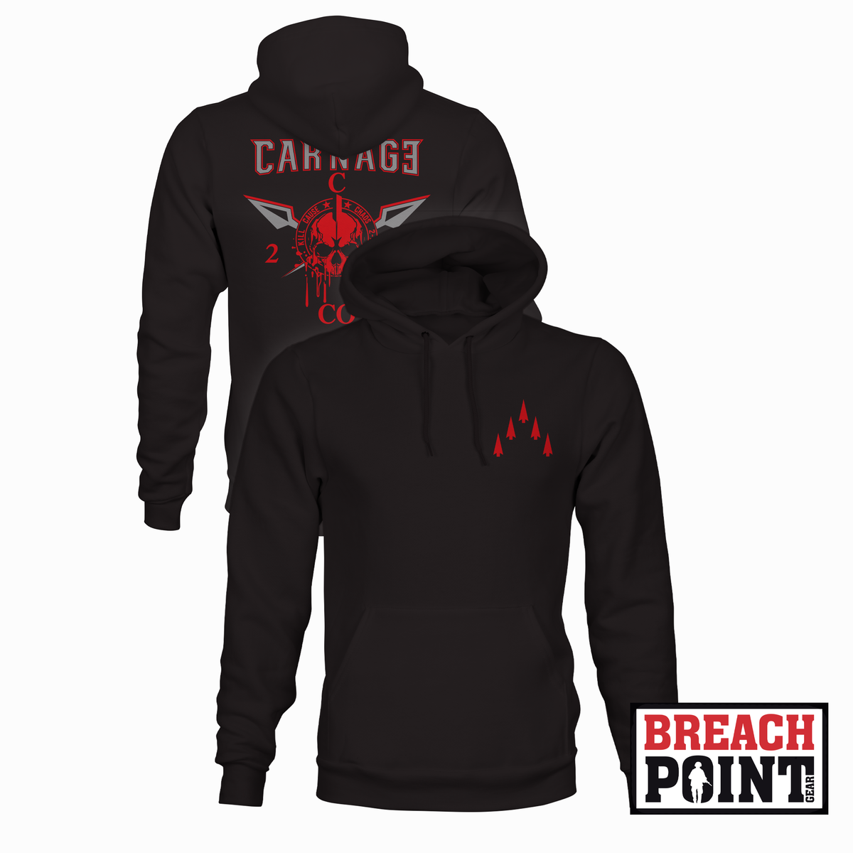 "CARNAGE" C/2-70th Armored Regiment - Hoodie (B170-1)