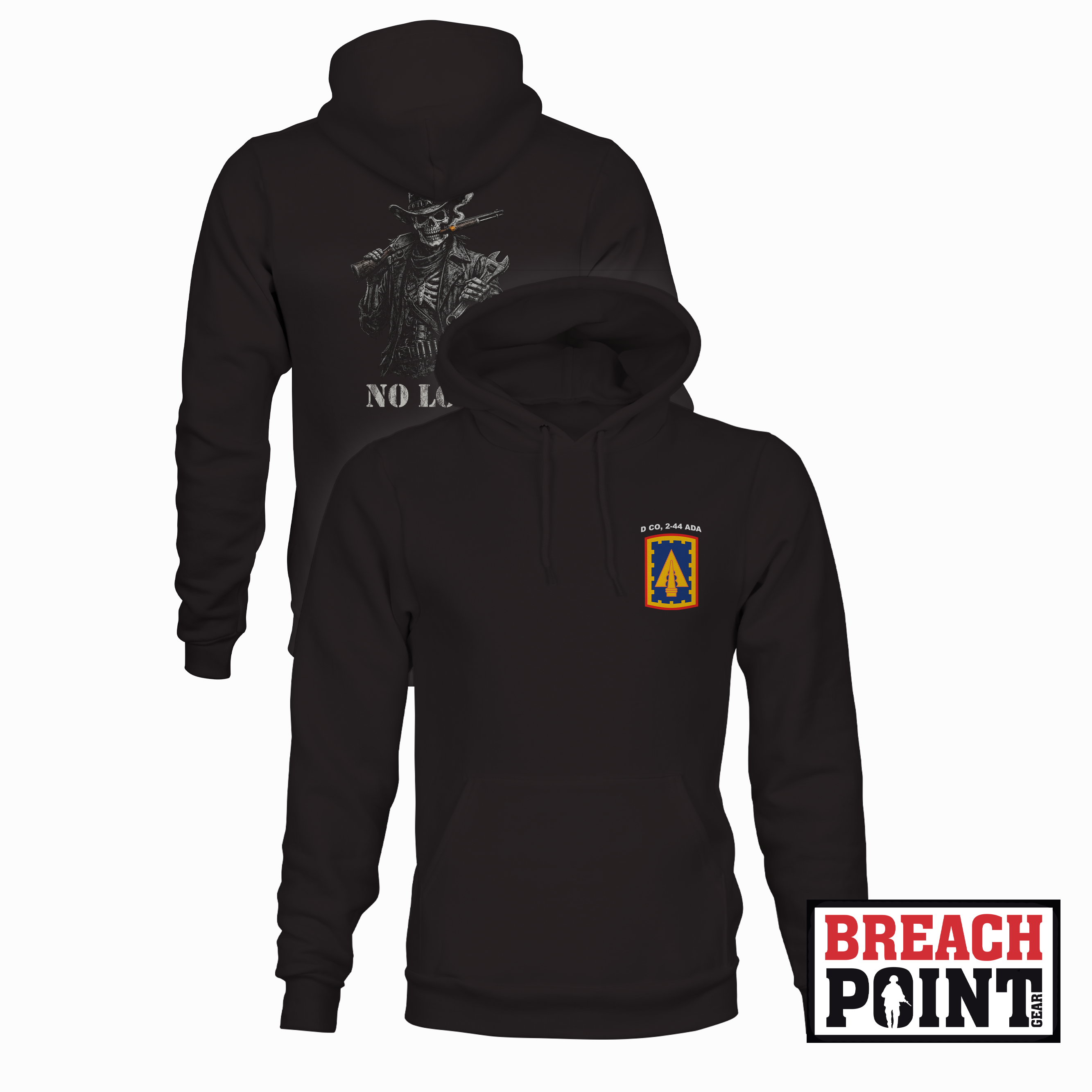 "DESPERADOS" D/2-44th Air Defense Artillery Regiment - Hoodie (B131)