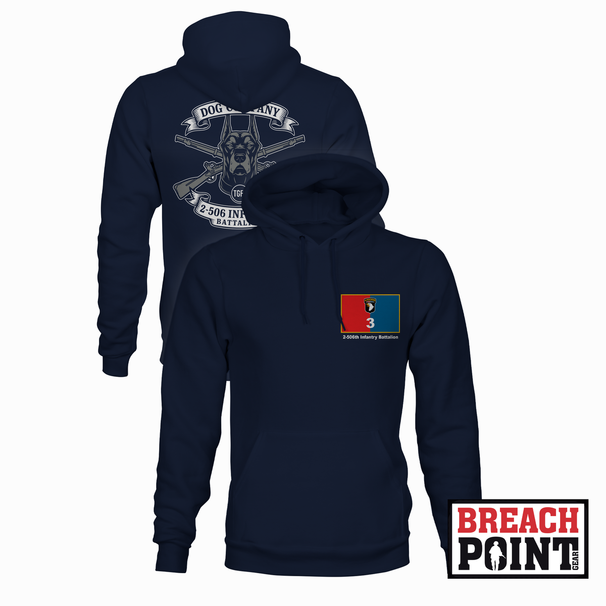 "DOG" B/2-506th Infantry Regiment - Hoodie (B167-1)