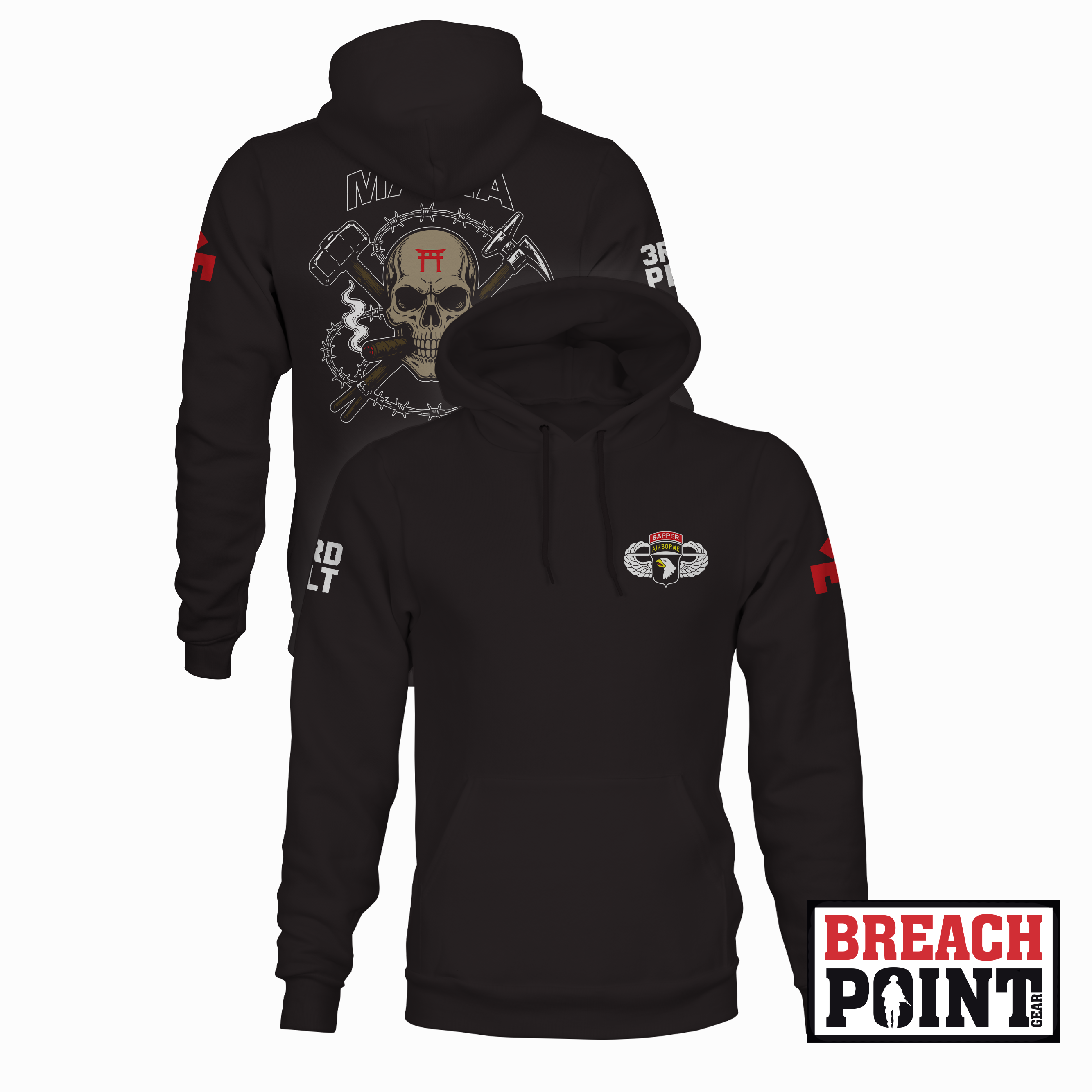 "MAFIA" 3/C CEC-I/326th Division Engineer Battalion - Hoodie (B160-1)
