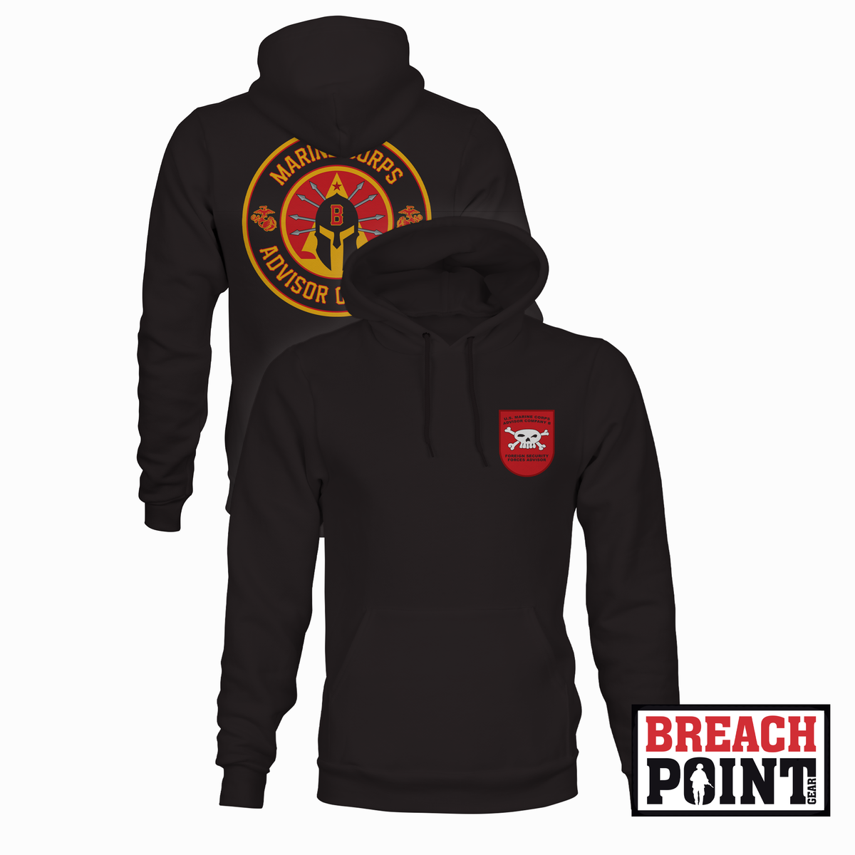 "MCAC-B" B/Marine Corps Advisor Company - Hoodie (B173-1)