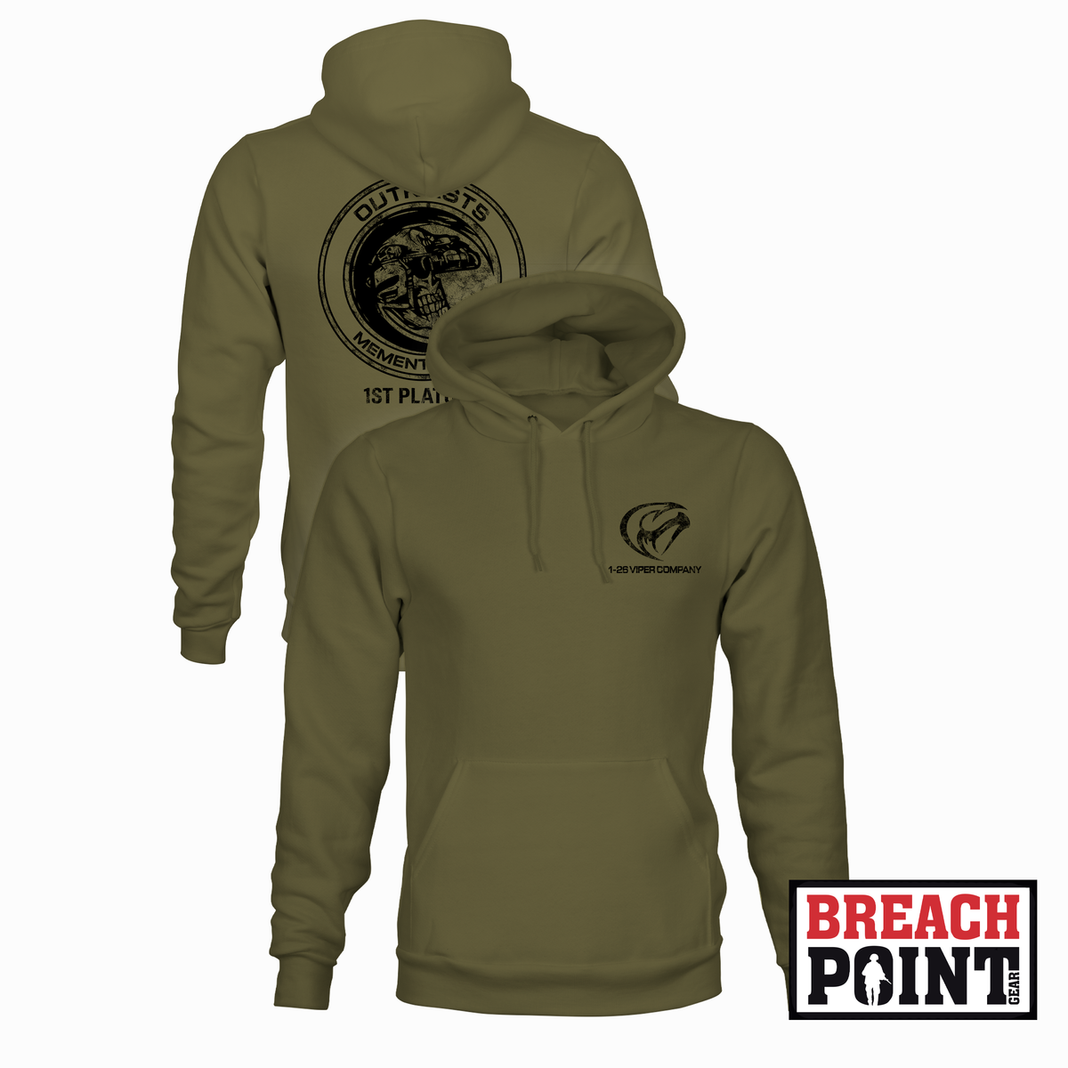 "OUTKASTS" 1/B/1-26th Infantry Regiment - Hoodie (B153-2)