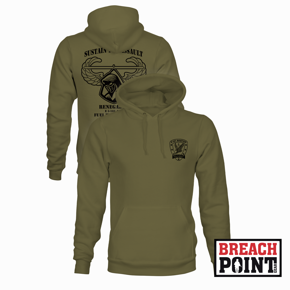 "RENEGADES" E/5-101st Combat Aviation Brigade - Hoodie (B05-3)