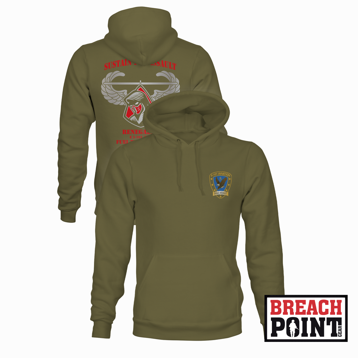 "RENEGADES" E/5-101st Combat Aviation Brigade - Hoodie (B05-6)