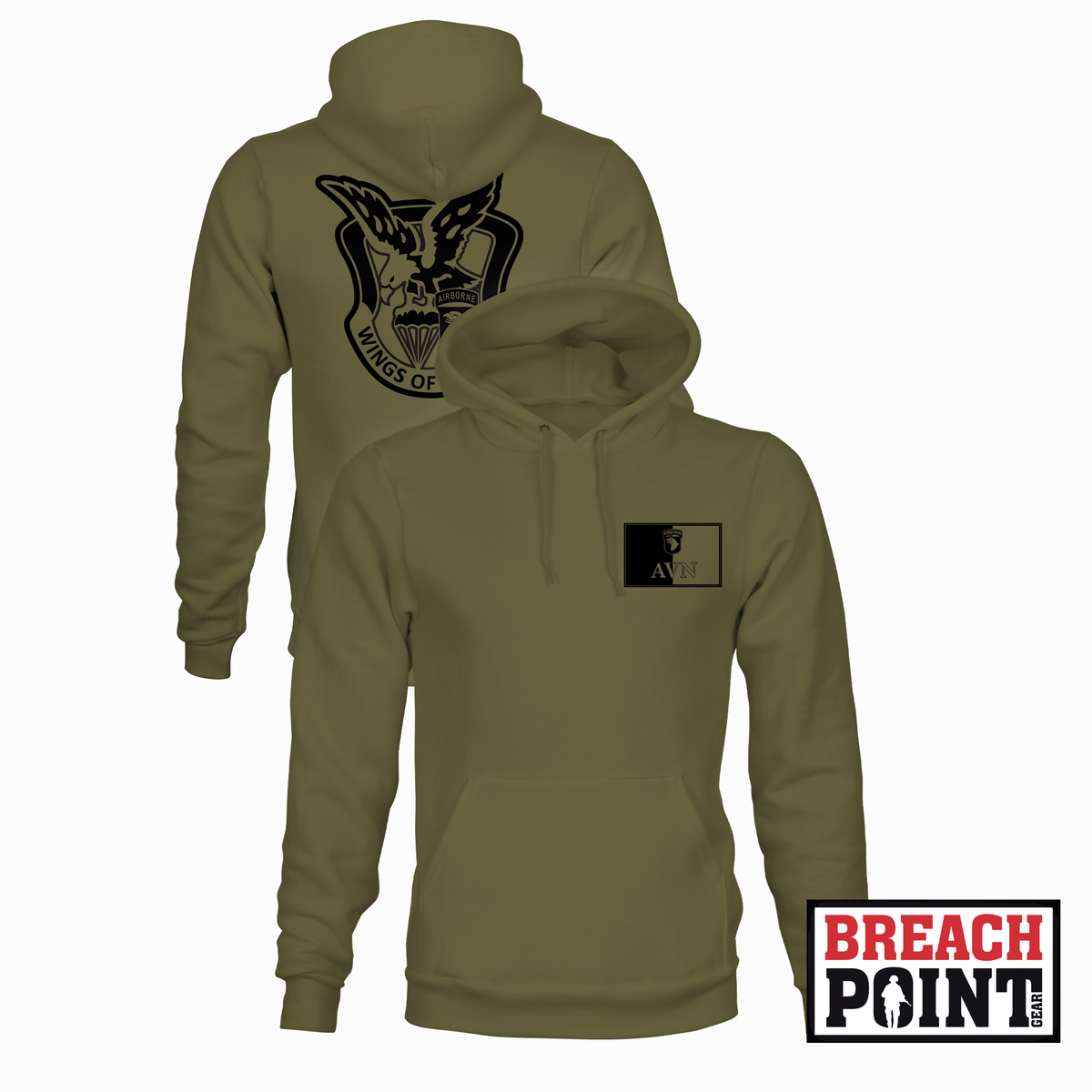 "WINGS OF DESTINY" 101st Combat Aviation Brigade - Hoodie (A40-2)