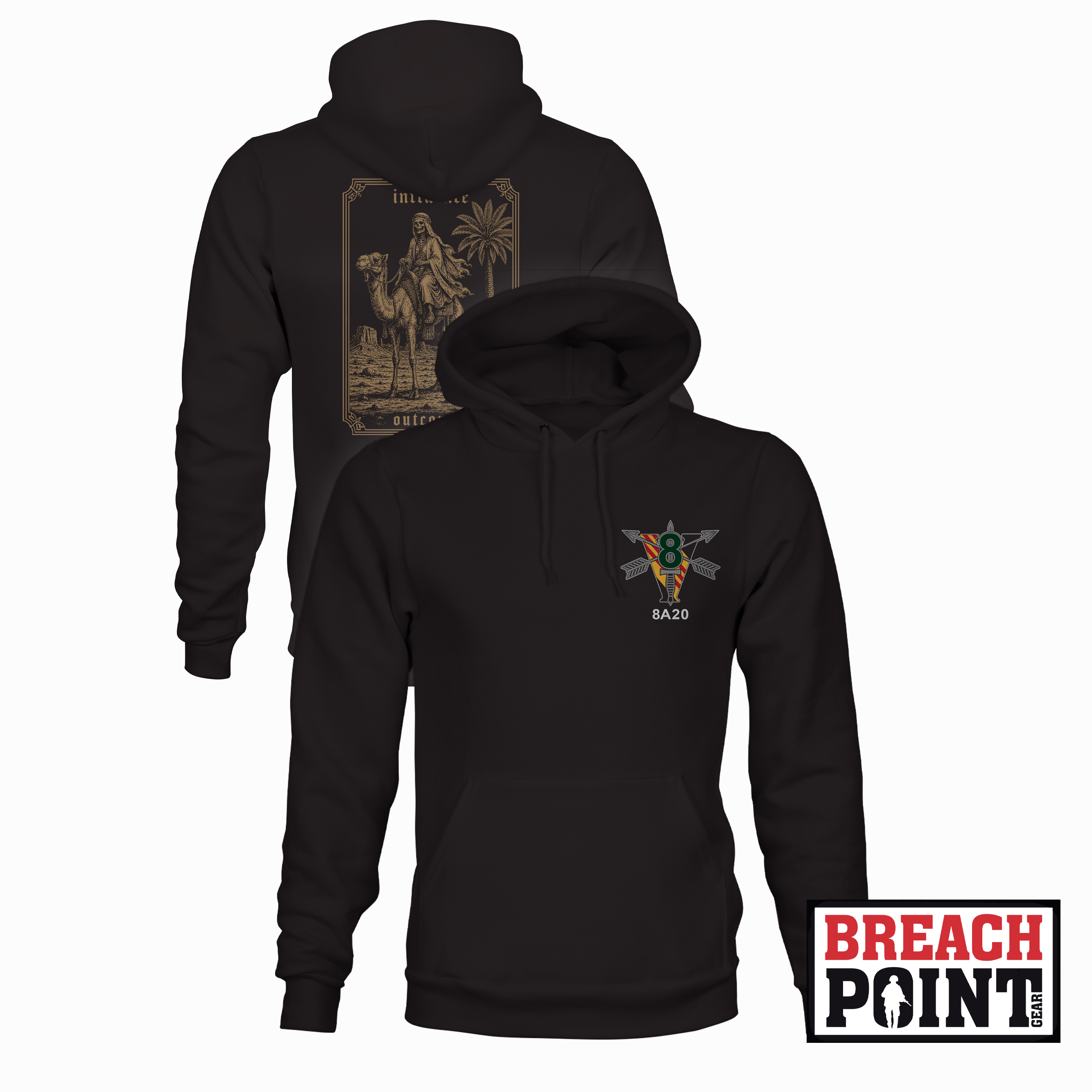 "PHANTOMS" A/8th Psychological Operations Battalion - Hoodie (B145-2)