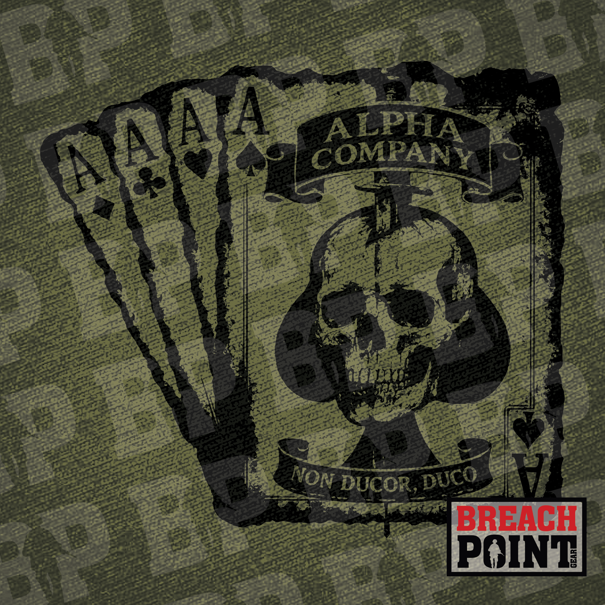 "ACES" A/302nd Intelligence and Electronic Warefare Battalion - Military Tee (B82)