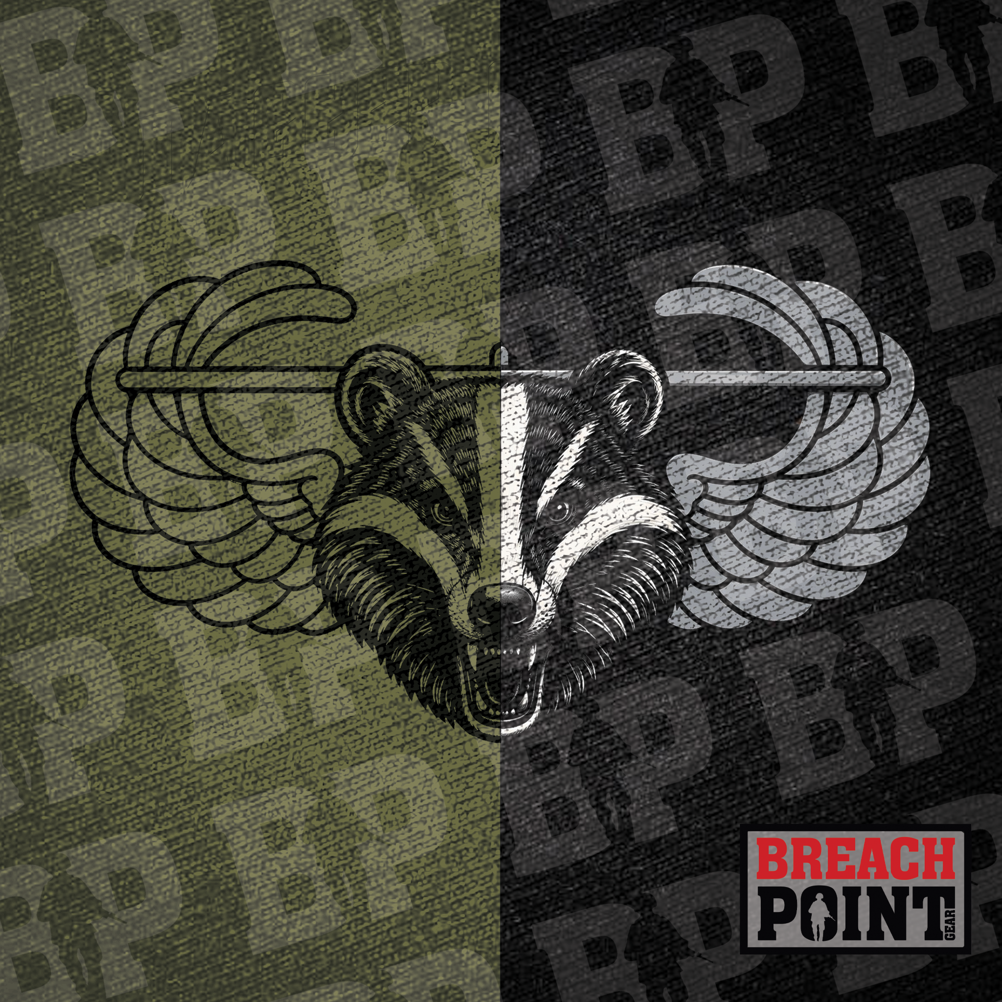 "BADGERS" B/302nd Intelligence and Electronic Warfare Battalion - Sweatshirt (B152-4)