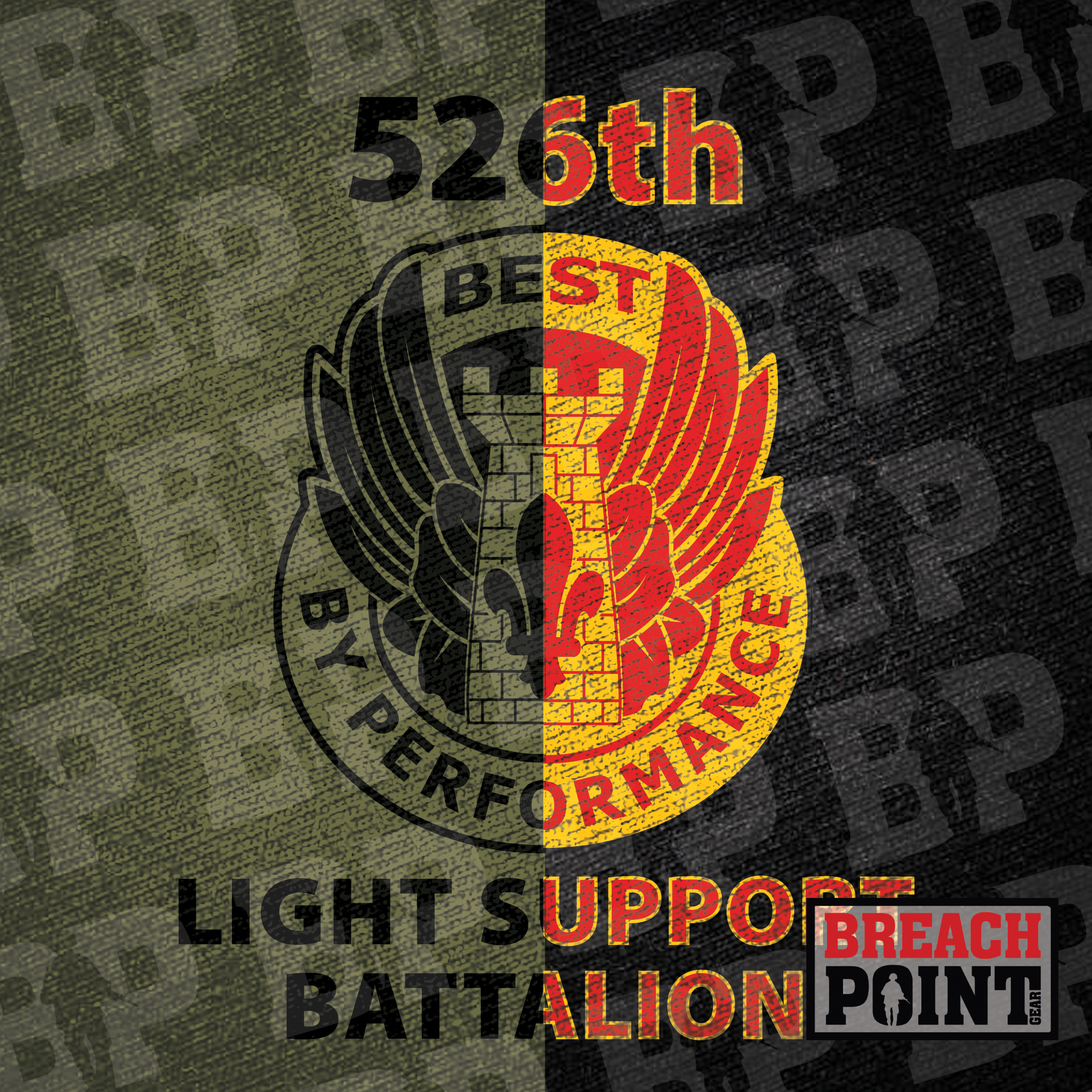 "BEST BY PERFORMANCE" 526th Light Support Battalion - Hoodie (A35)